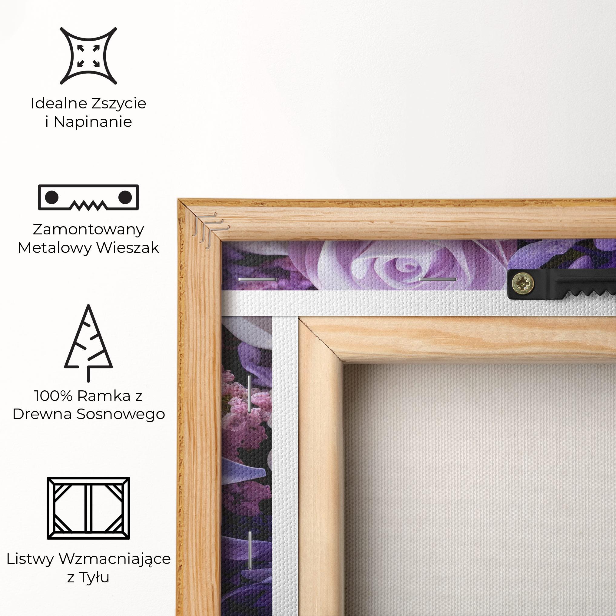 Obraz na Płótnie Purple Cute Bouquet mockup 5