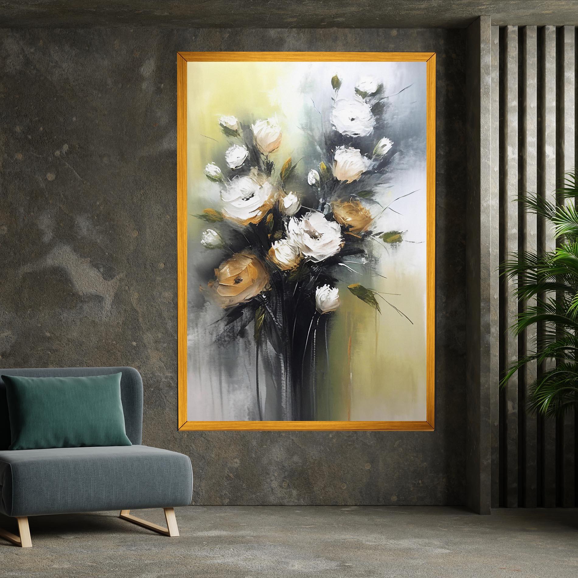 Obraz na Płótnie Bouquet Painting mockup 7