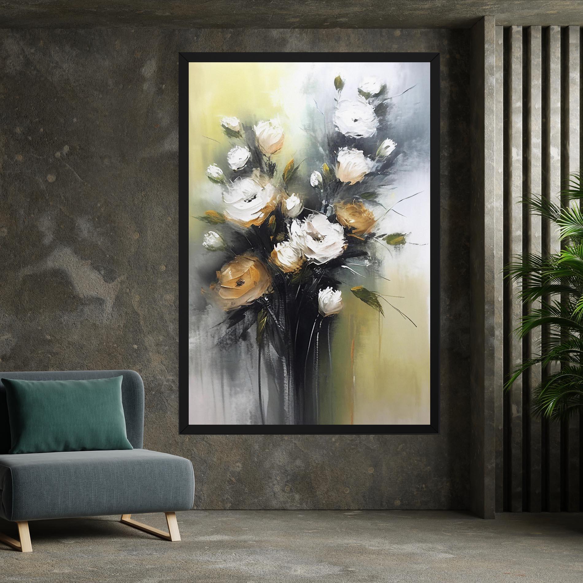 Obraz na Płótnie Bouquet Painting mockup 7