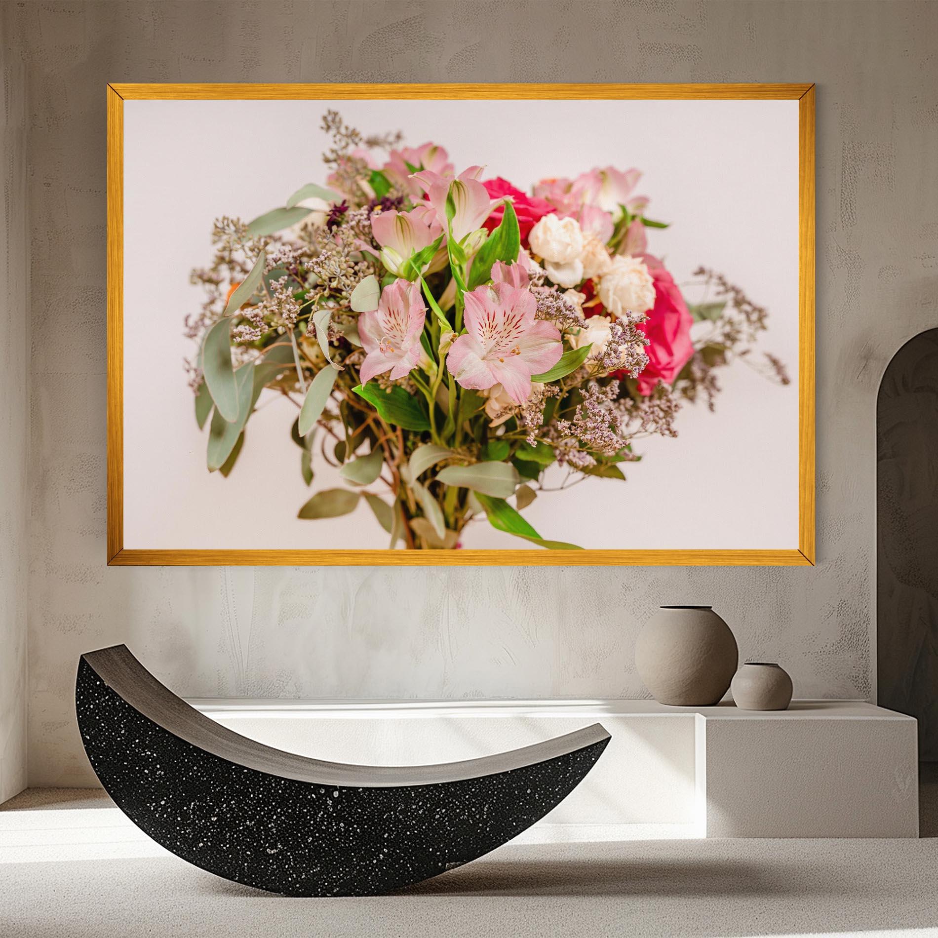 Obraz na Płótnie Girly Pink Bouquet mockup 8