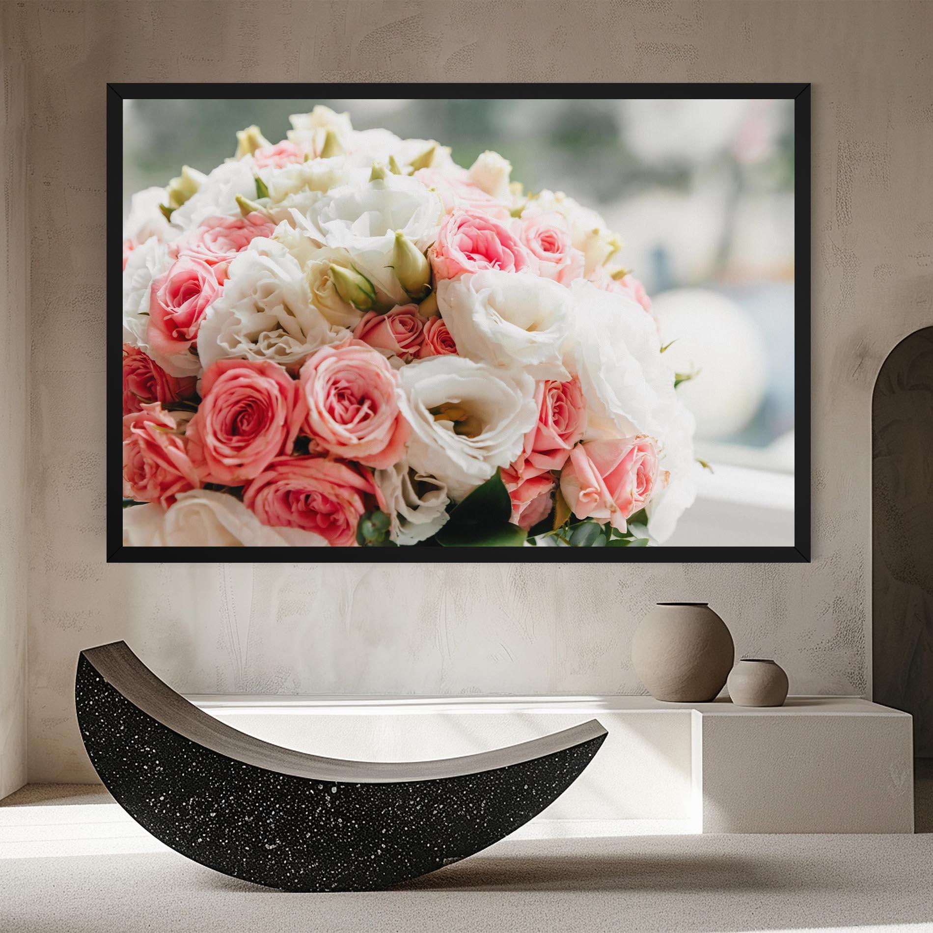 Obraz na Płótnie Pink Beautiful Bouquet mockup 8