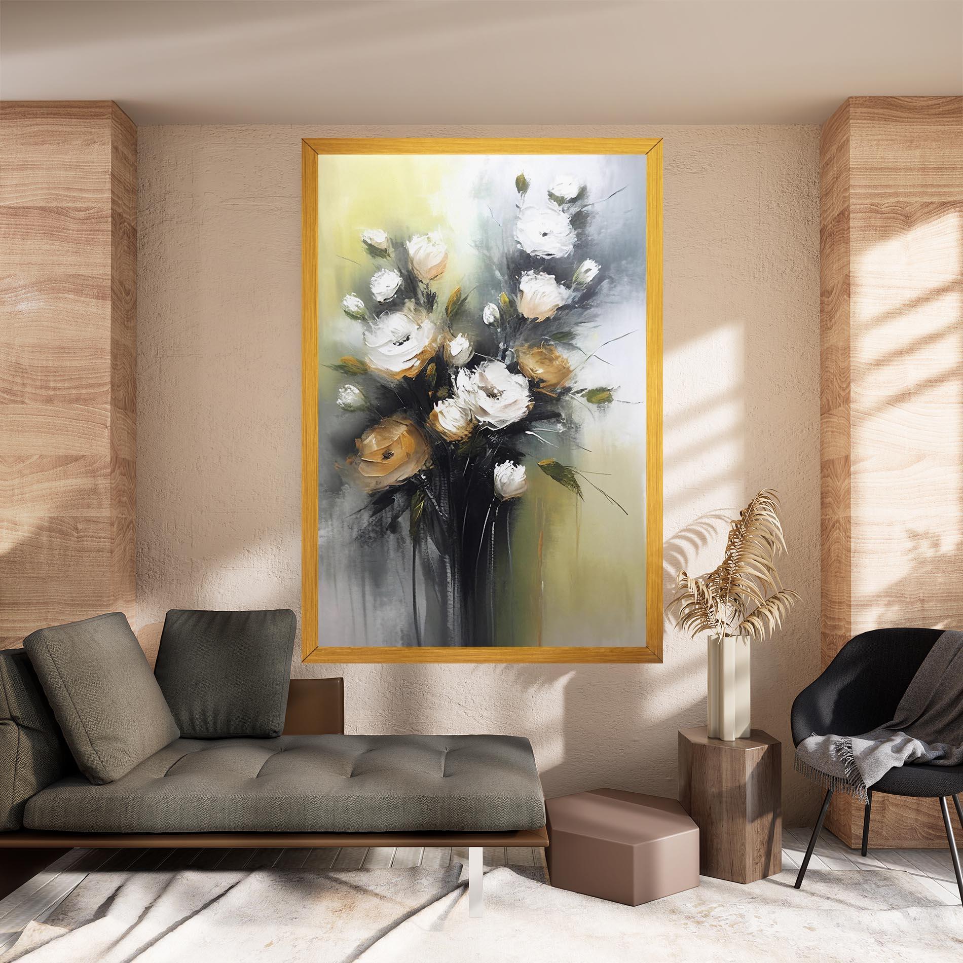 Obraz na Płótnie Bouquet Painting mockup 8