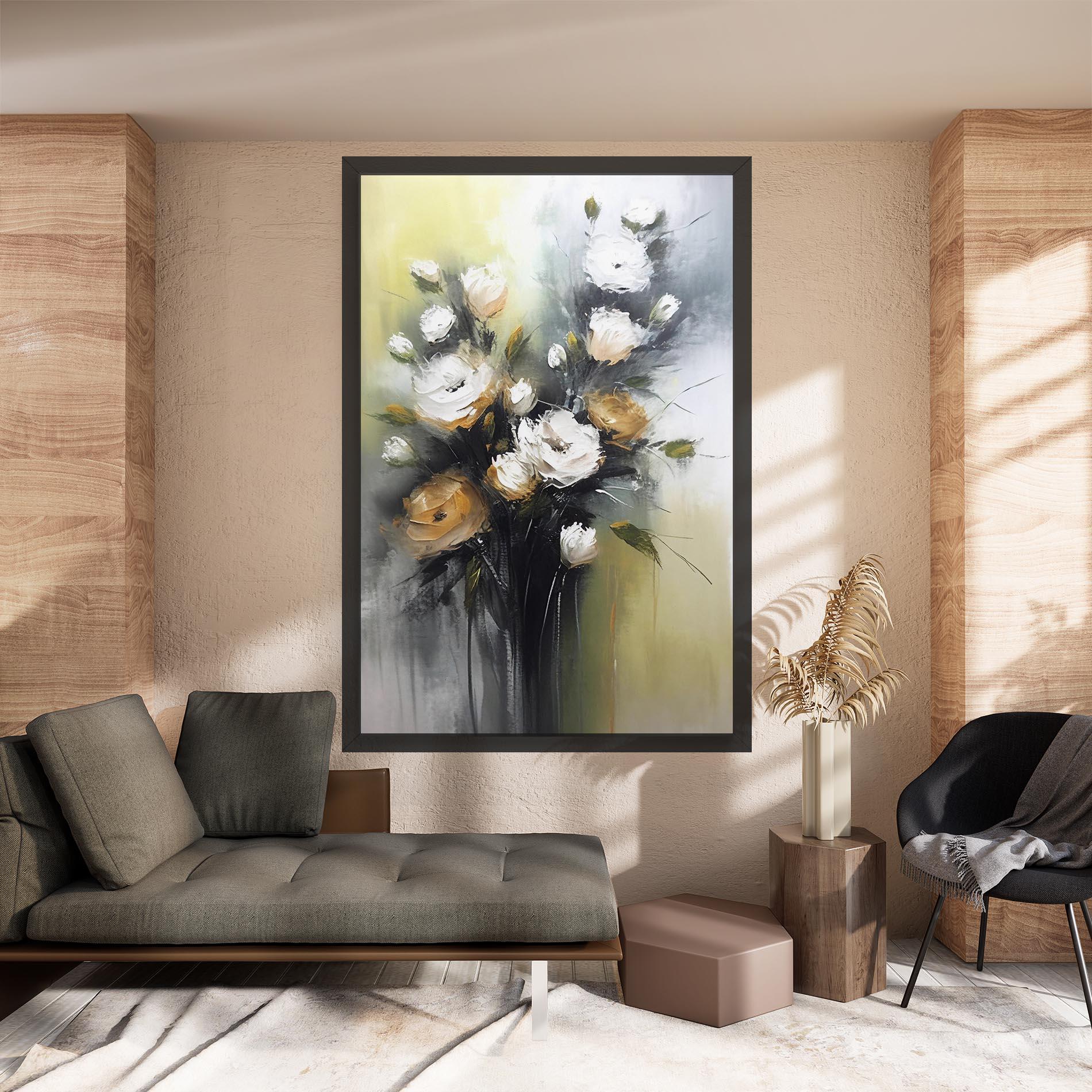 Obraz na Płótnie Bouquet Painting mockup 8