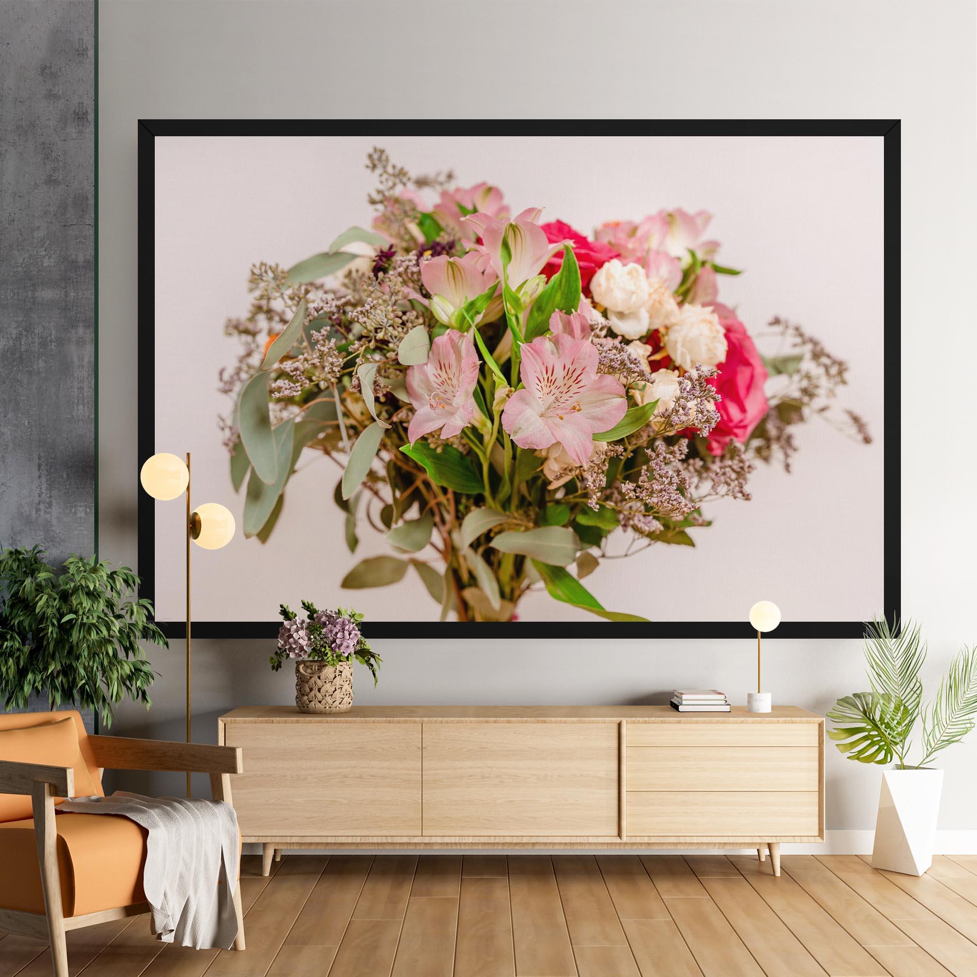 Obraz na Płótnie Girly Pink Bouquet mockup 9
