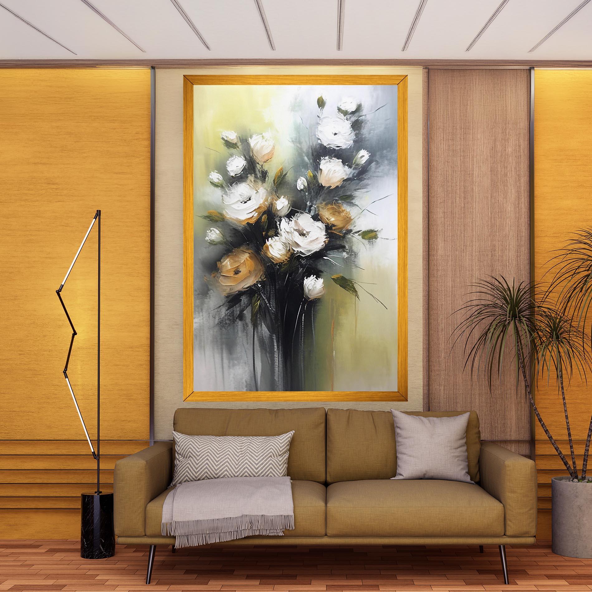 Obraz na Płótnie Bouquet Painting mockup 9
