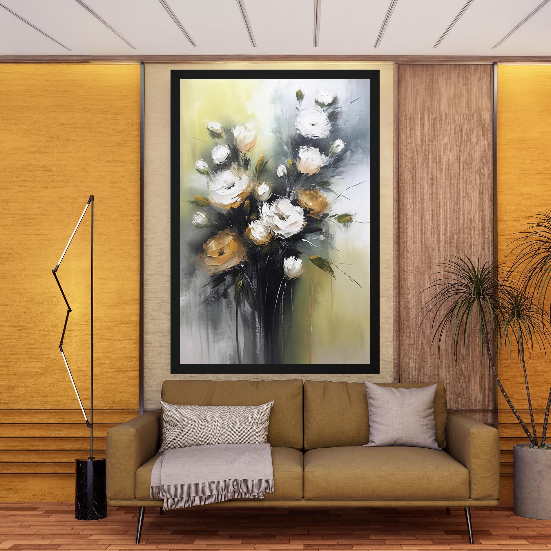 Obraz na Płótnie Bouquet Painting mockup 9