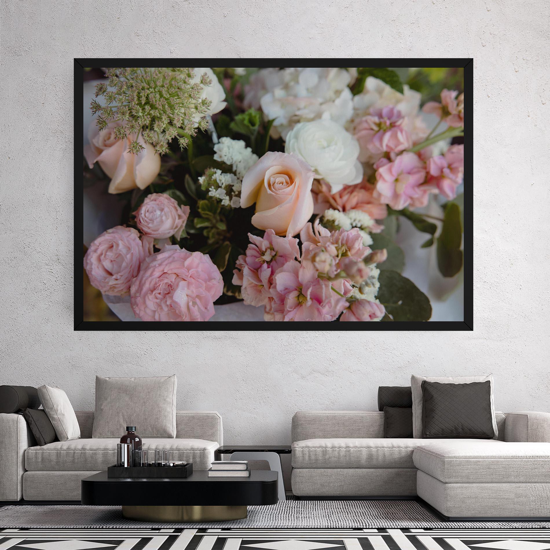 Obraz na Płótnie Beautiful Pink Pastel mockup 2