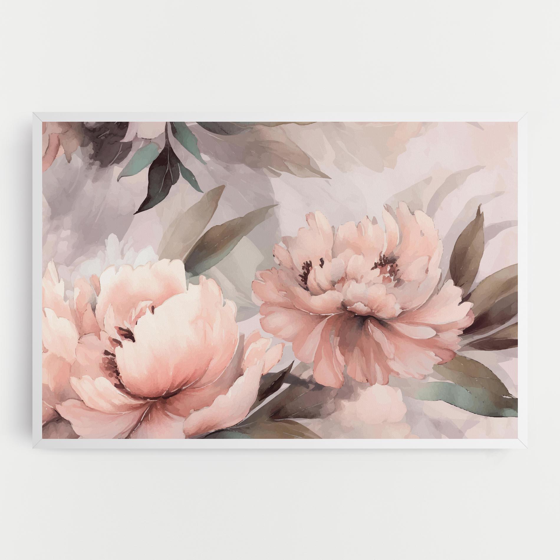 Obraz na Płótnie Dreamy Peony Art mockup 0