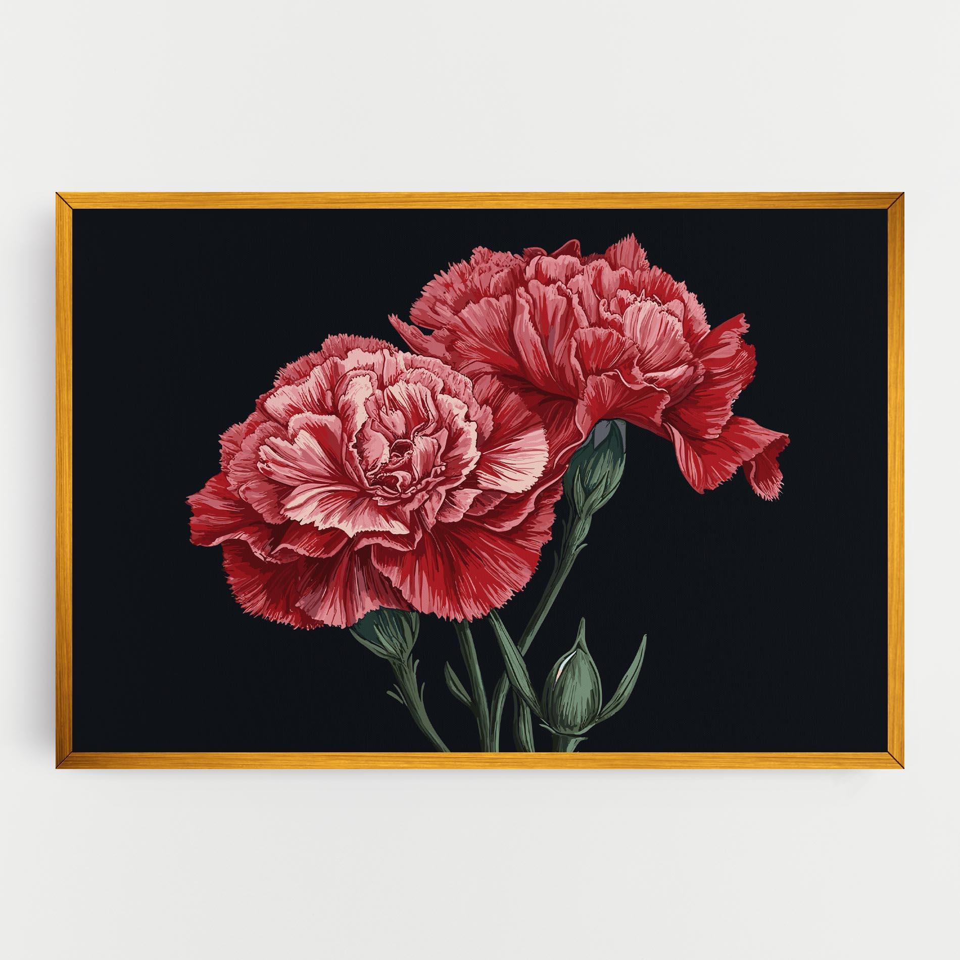 Obraz na Płótnie Beautiful Peony mockup 0