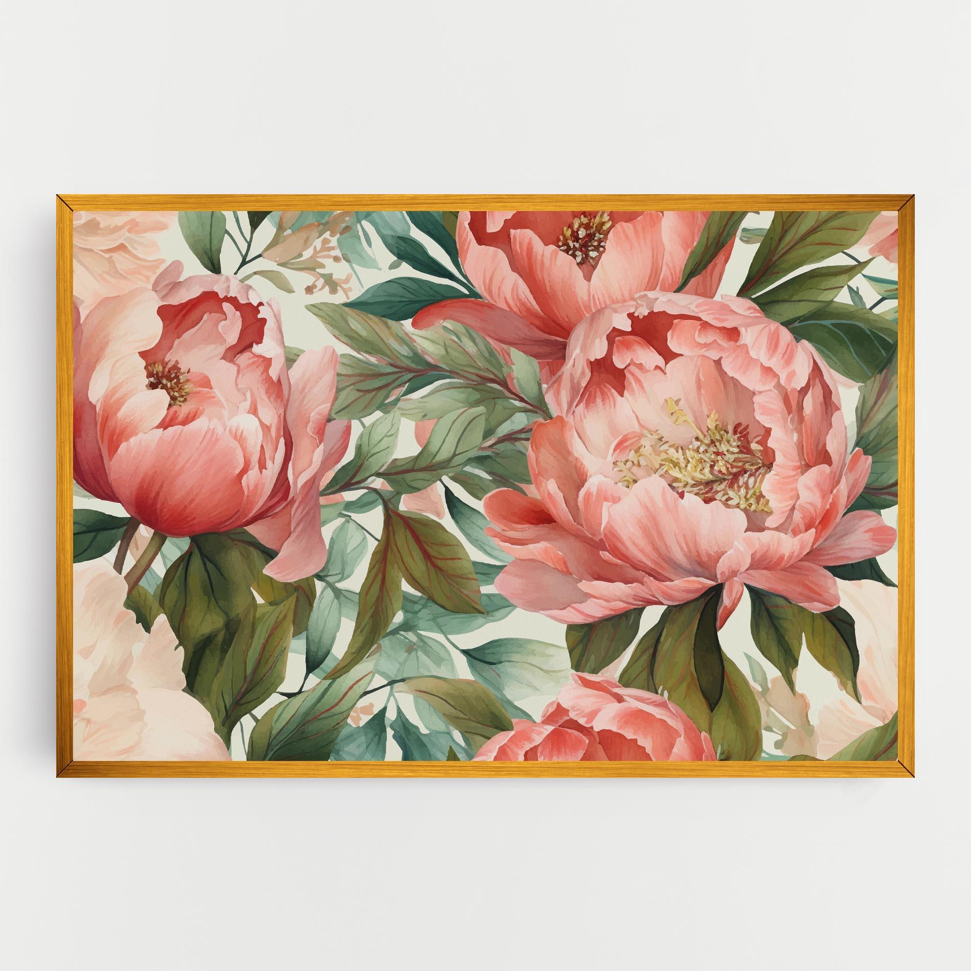 Obraz na Płótnie Light Red Peony mockup 0