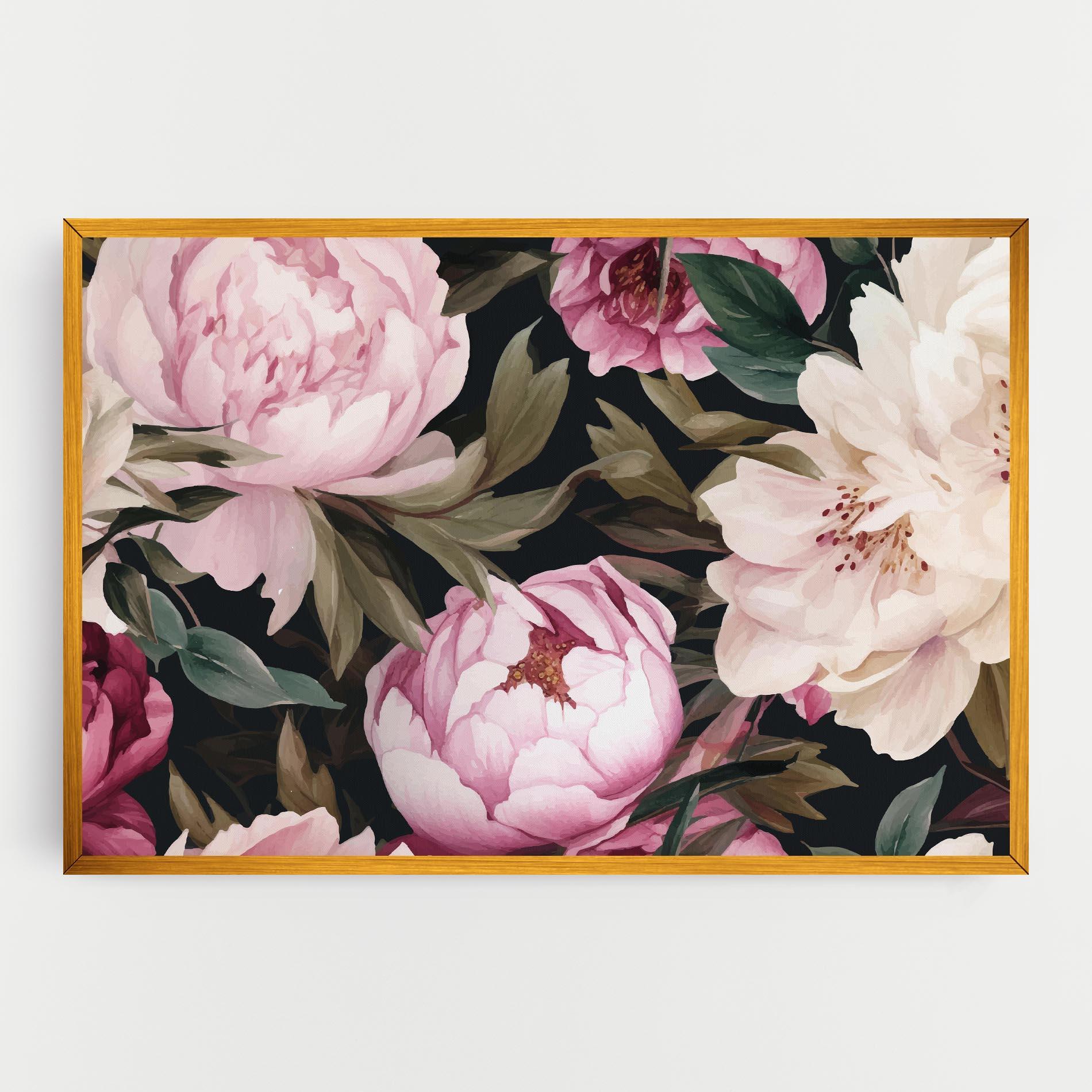 Obraz na Płótnie Peony Paint mockup 0