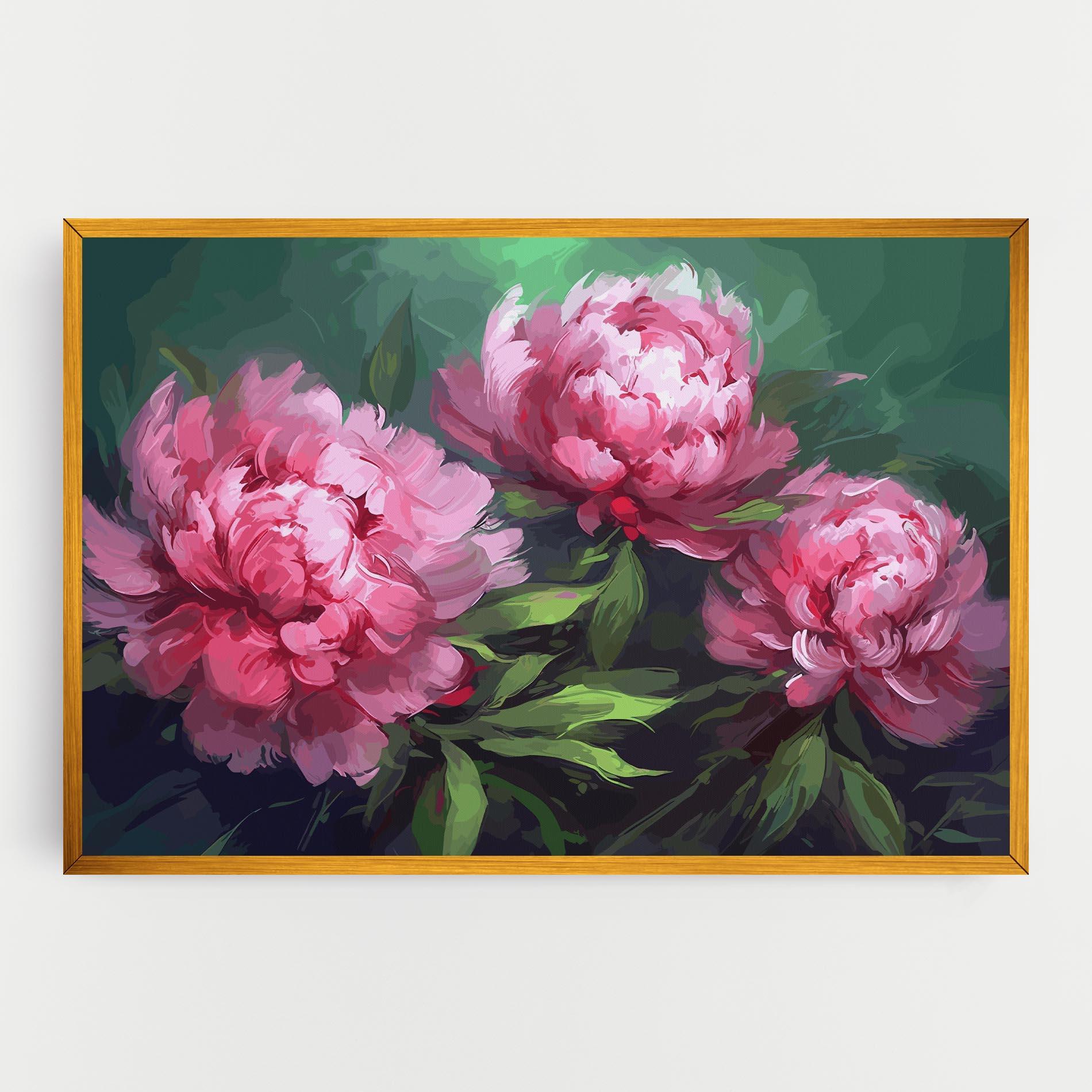 Obraz na Płótnie Pretty Peonies mockup 0