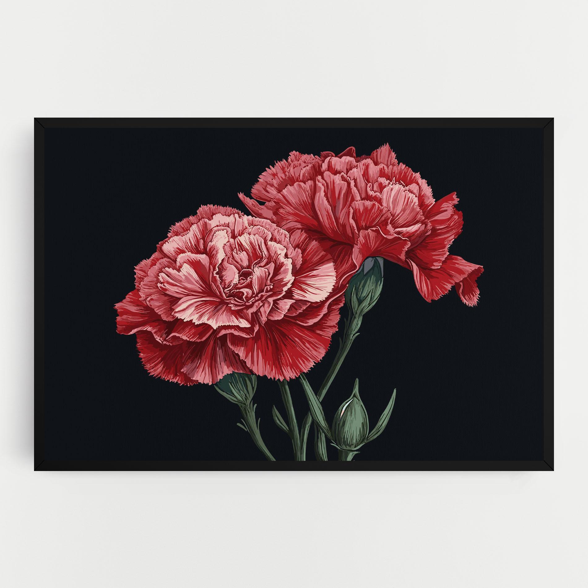 Obraz na Płótnie Beautiful Peony mockup 0