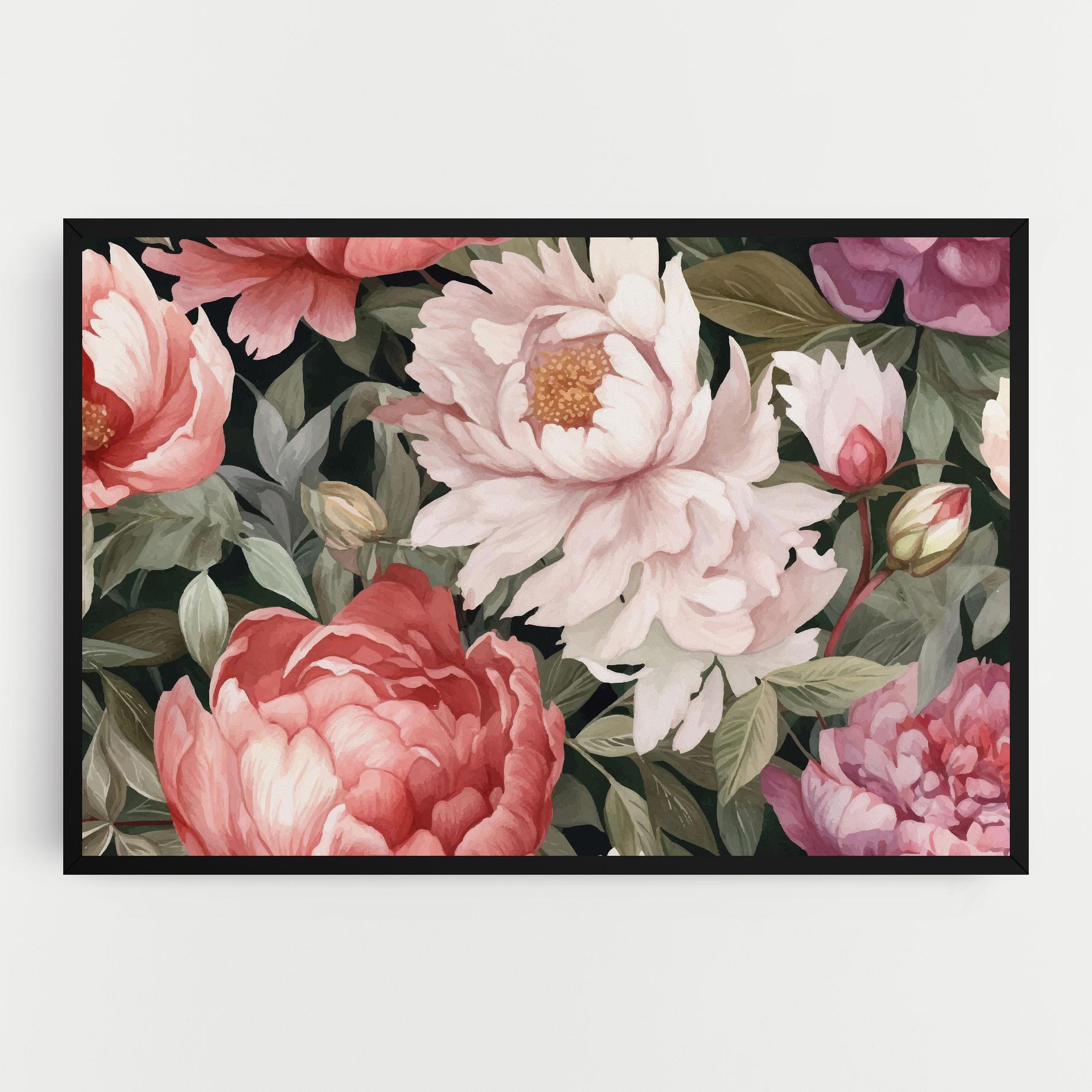 Obraz na Płótnie Light Peony Art mockup 0