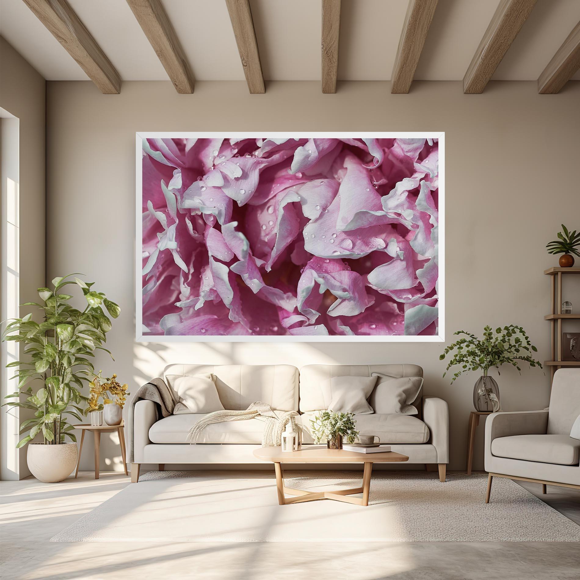 Obraz na Płótnie Peony Petals mockup 6