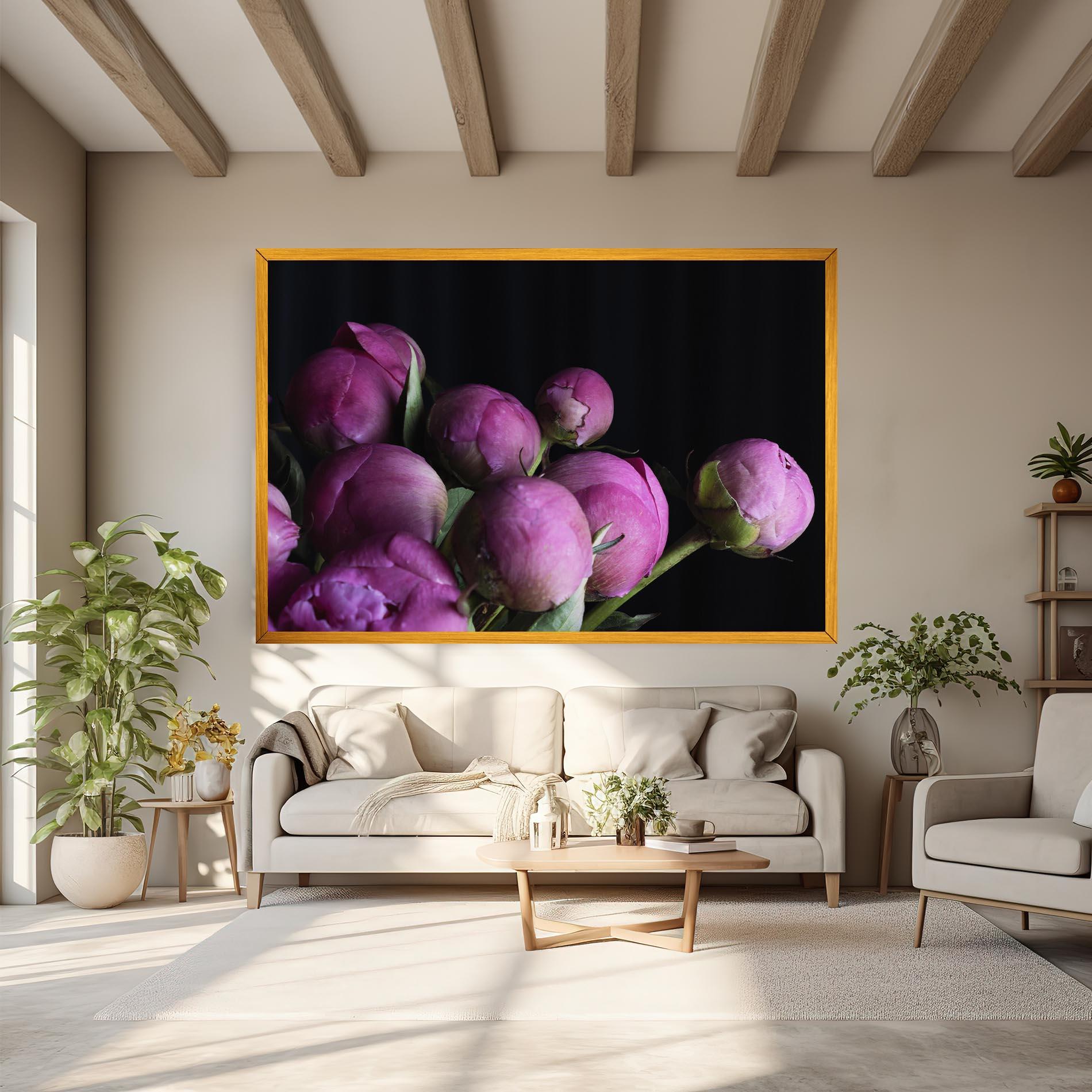 Obraz na Płótnie Peony Buds mockup 6