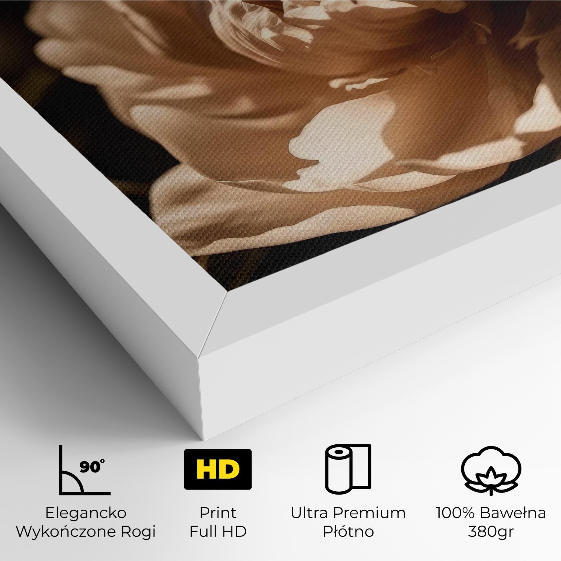 Obraz na Płótnie Cream Peony mockup 4