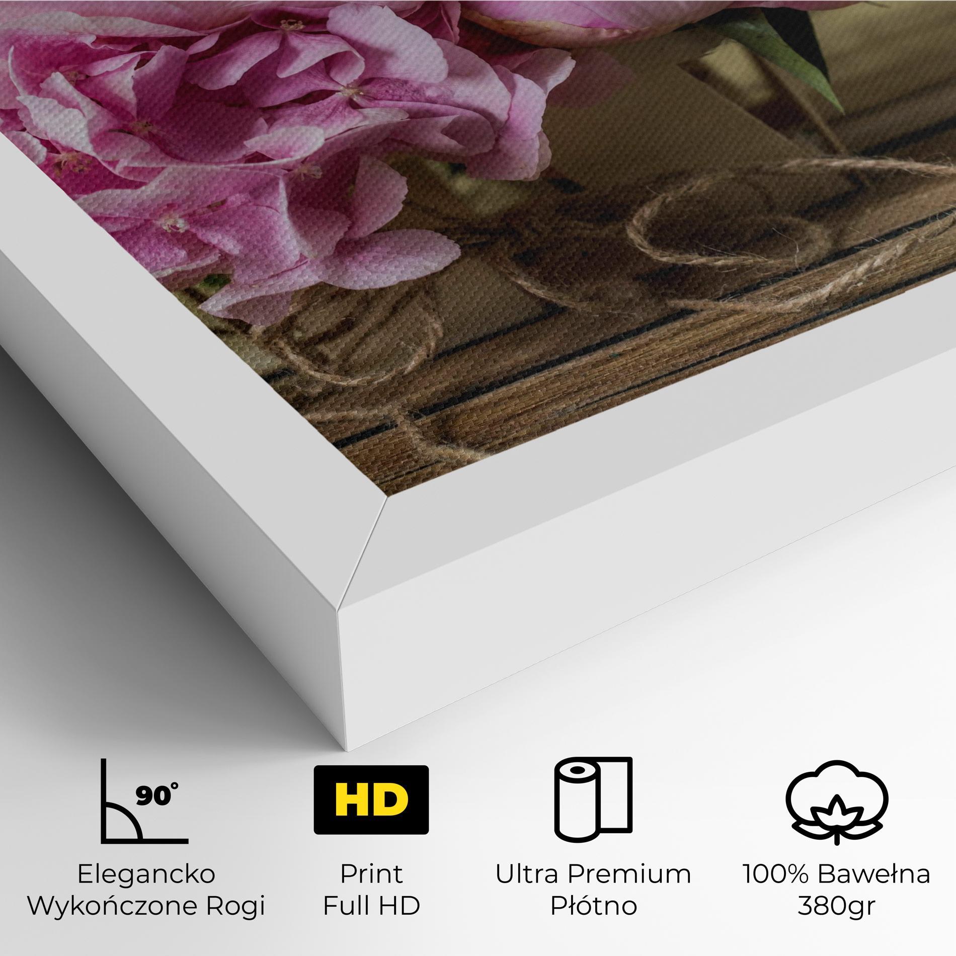 Obraz na Płótnie Peony On Table mockup 4