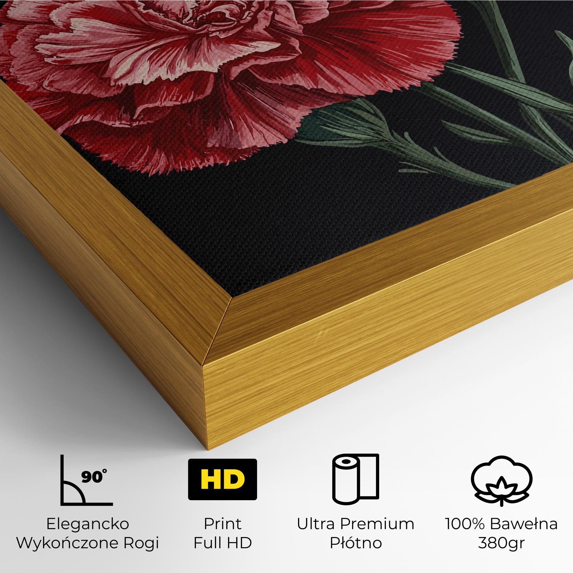 Obraz na Płótnie Beautiful Peony mockup 4