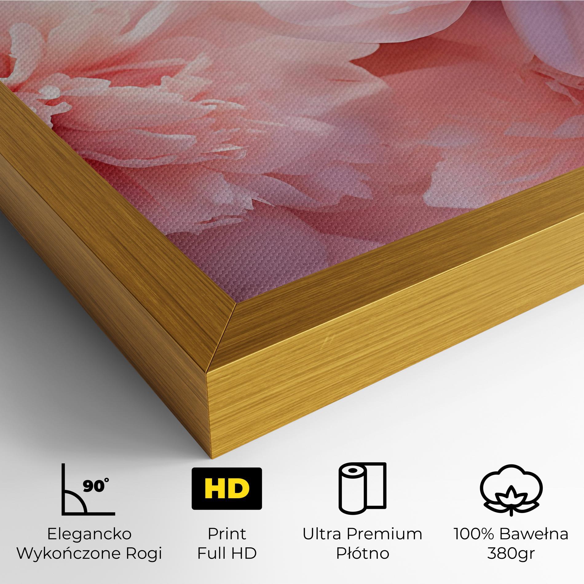 Obraz na Płótnie Close Up Dreamy Peony mockup 4