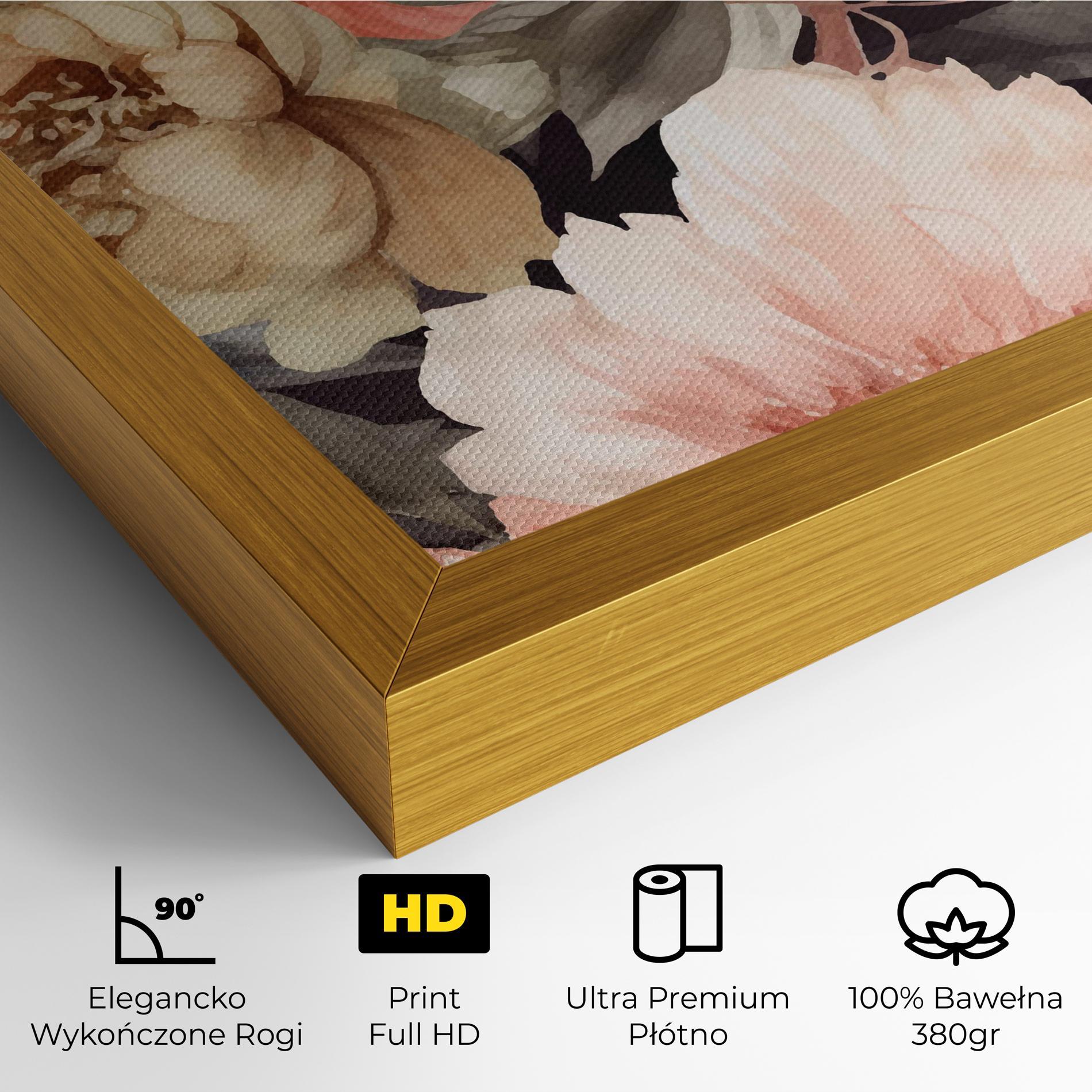 Obraz na Płótnie Cream Pink Peony mockup 4