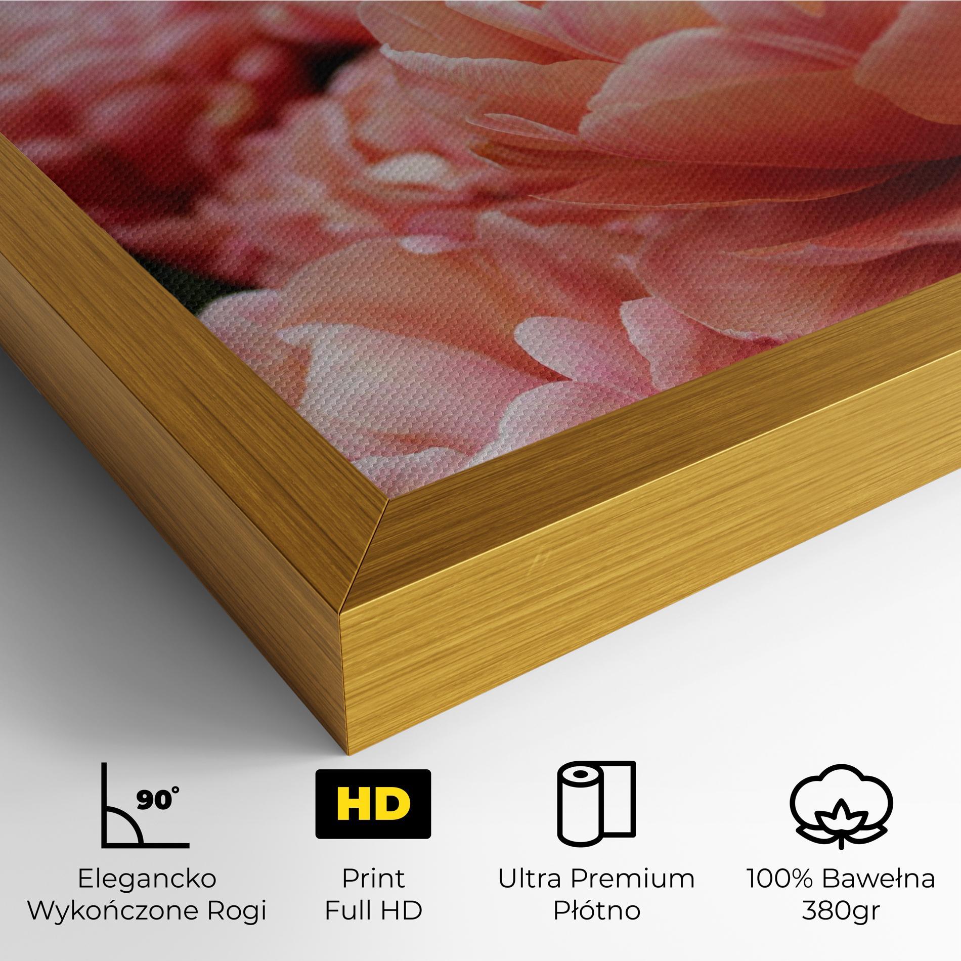 Obraz na Płótnie Light Orange Peony mockup 4