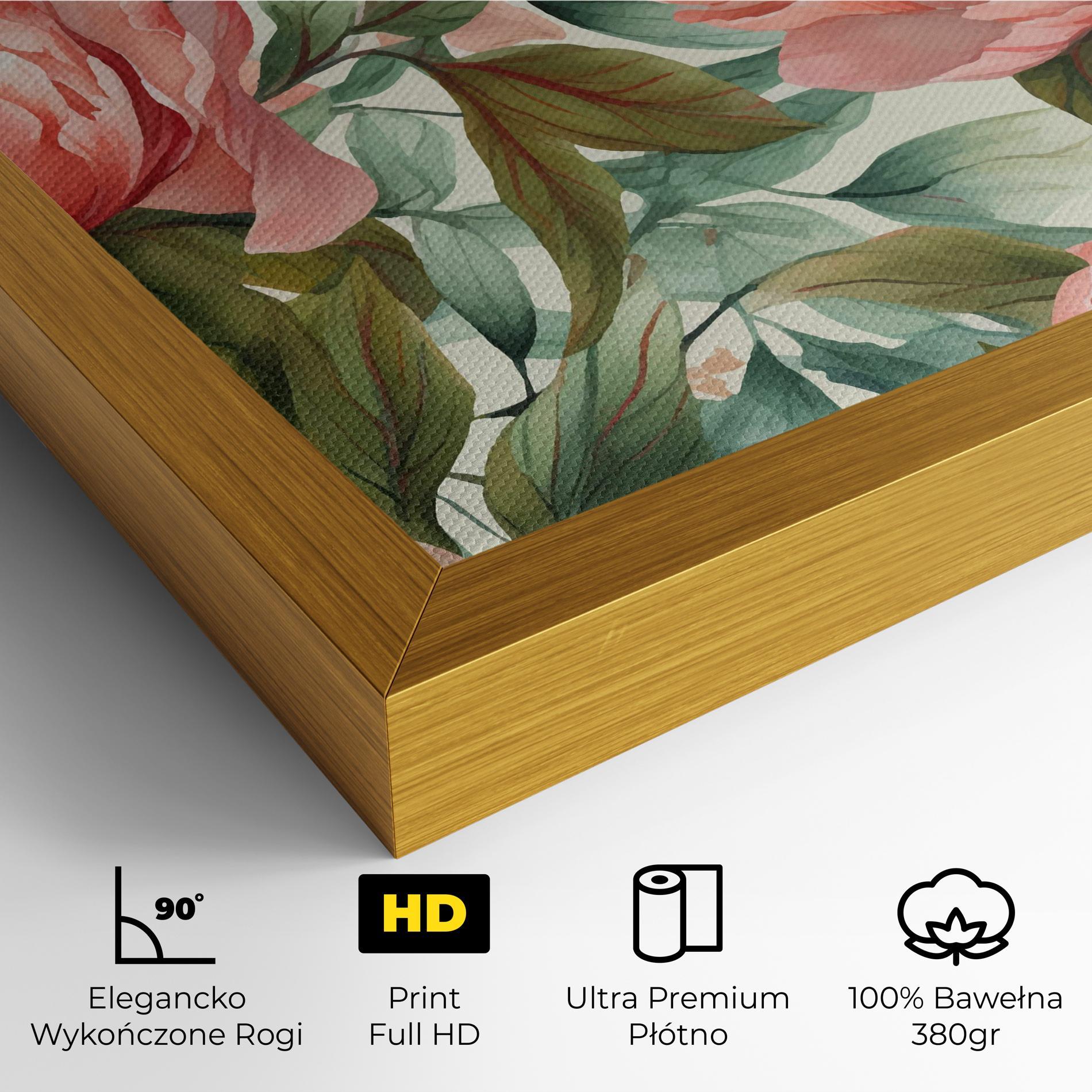 Obraz na Płótnie Light Red Peony mockup 4