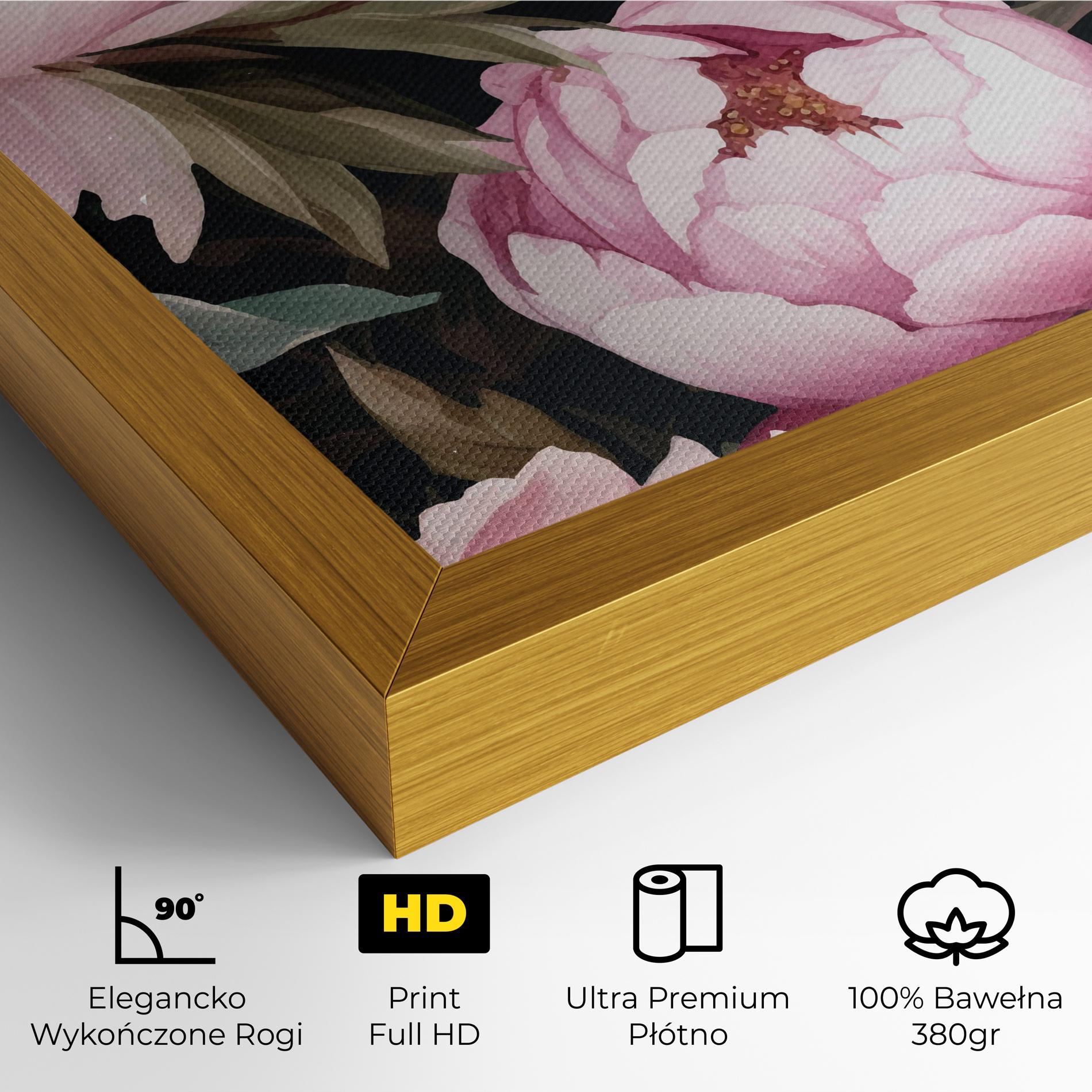 Obraz na Płótnie Peony Paint mockup 4