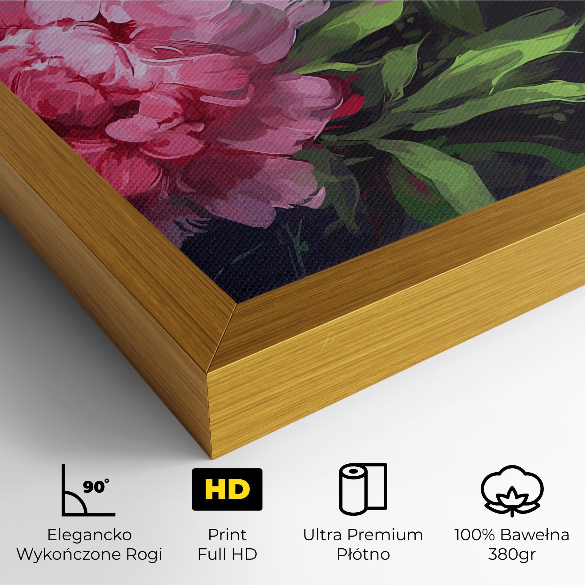 Obraz na Płótnie Pretty Peonies mockup 4