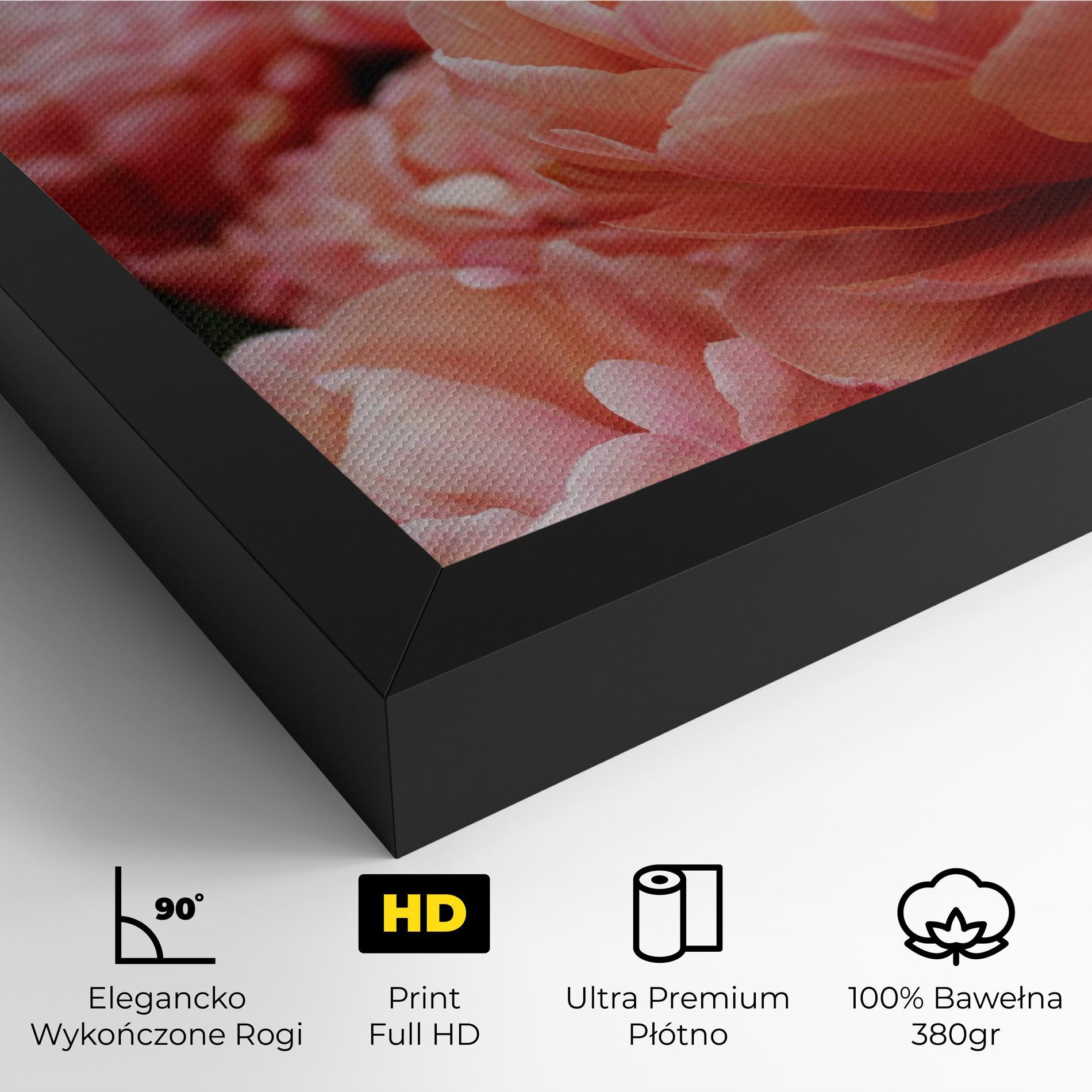 Obraz na Płótnie Light Orange Peony mockup 4