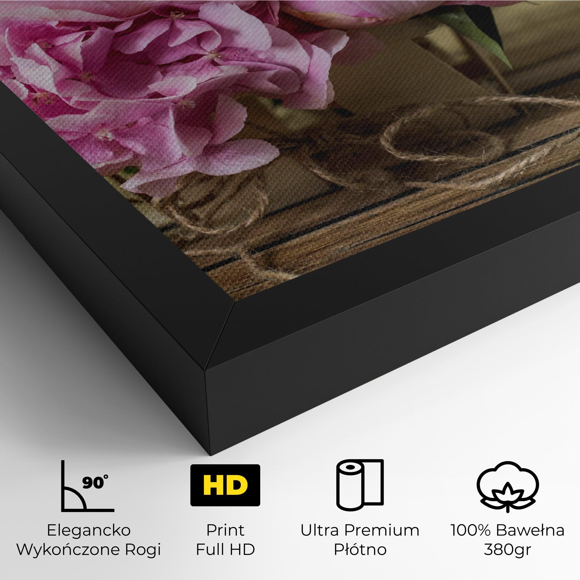 Obraz na Płótnie Peony On Table mockup 4