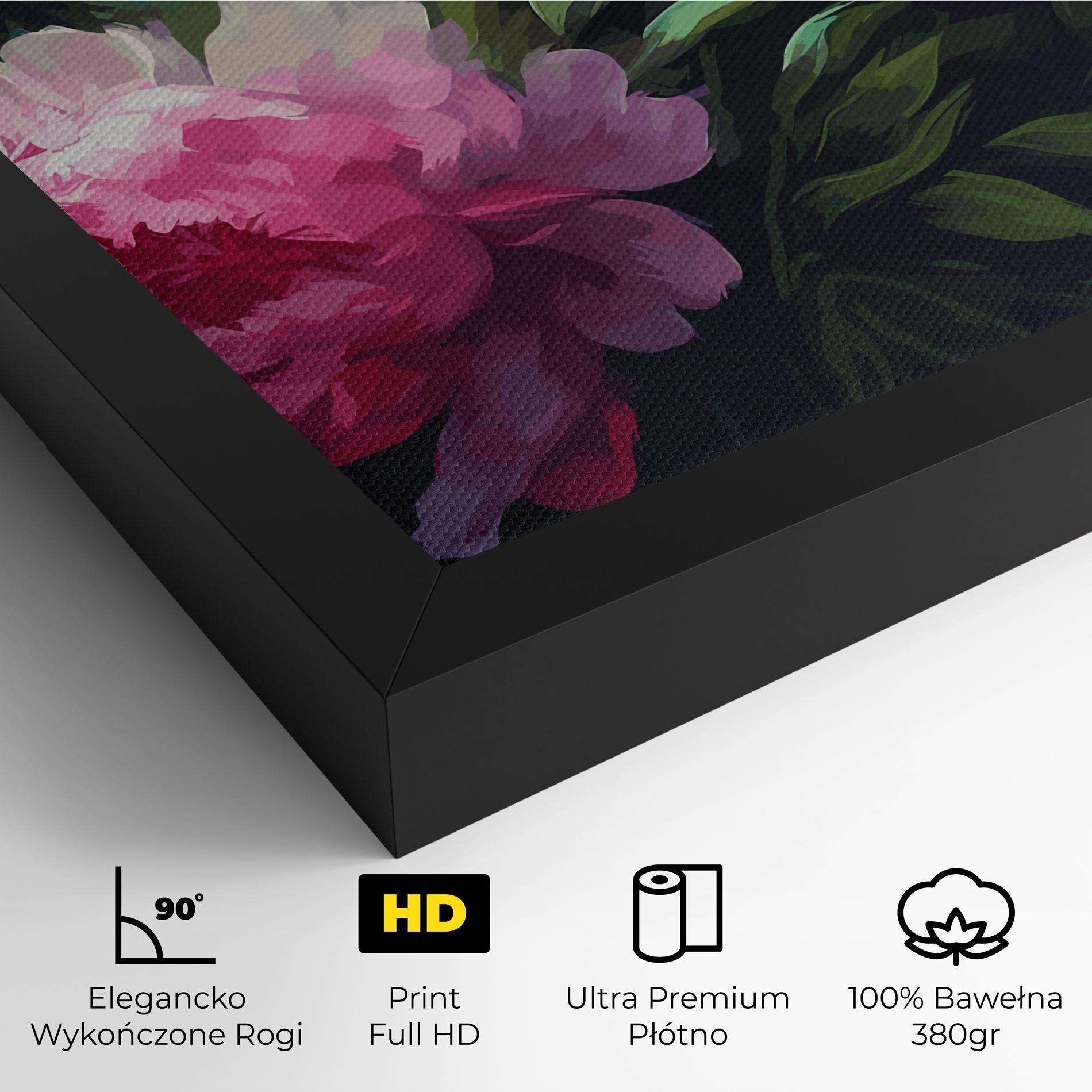 Obraz na Płótnie Pretty Peony Paint mockup 4