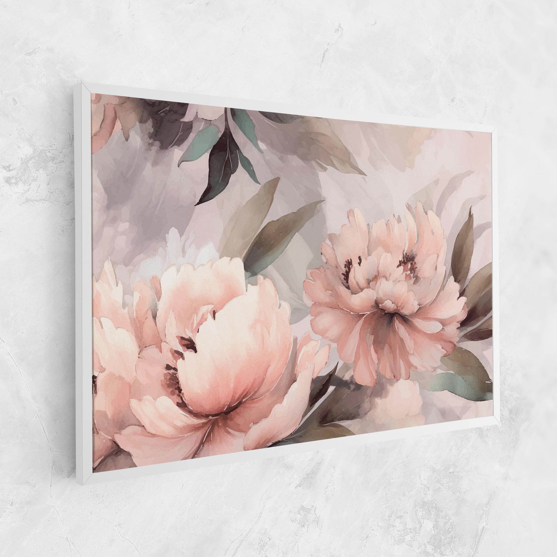 Obraz na Płótnie Dreamy Peony Art mockup 1