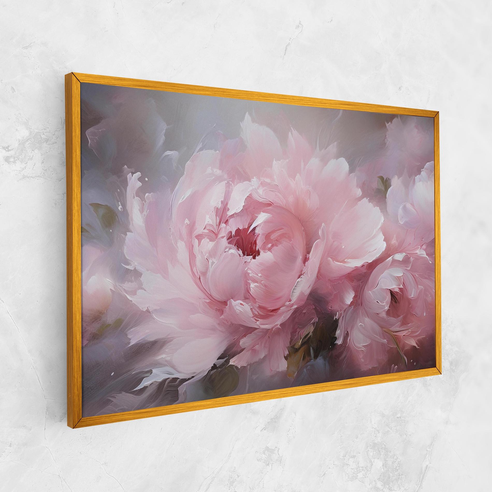Obraz na Płótnie Dreamy Painting Peony mockup 1