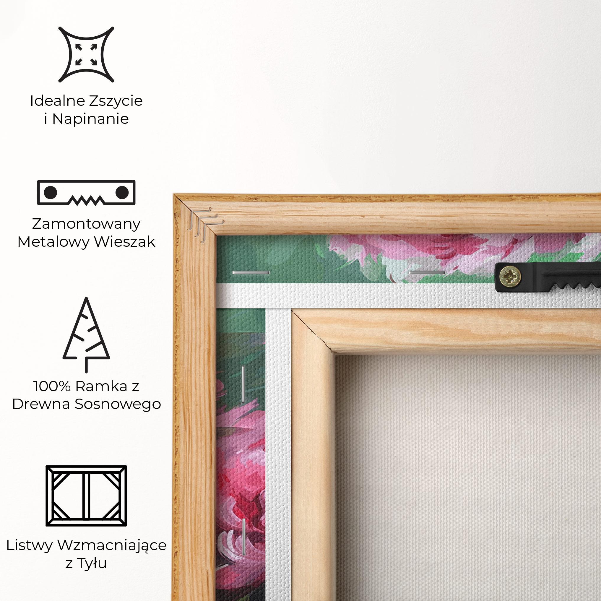 Obraz na Płótnie Pretty Peonies mockup 5