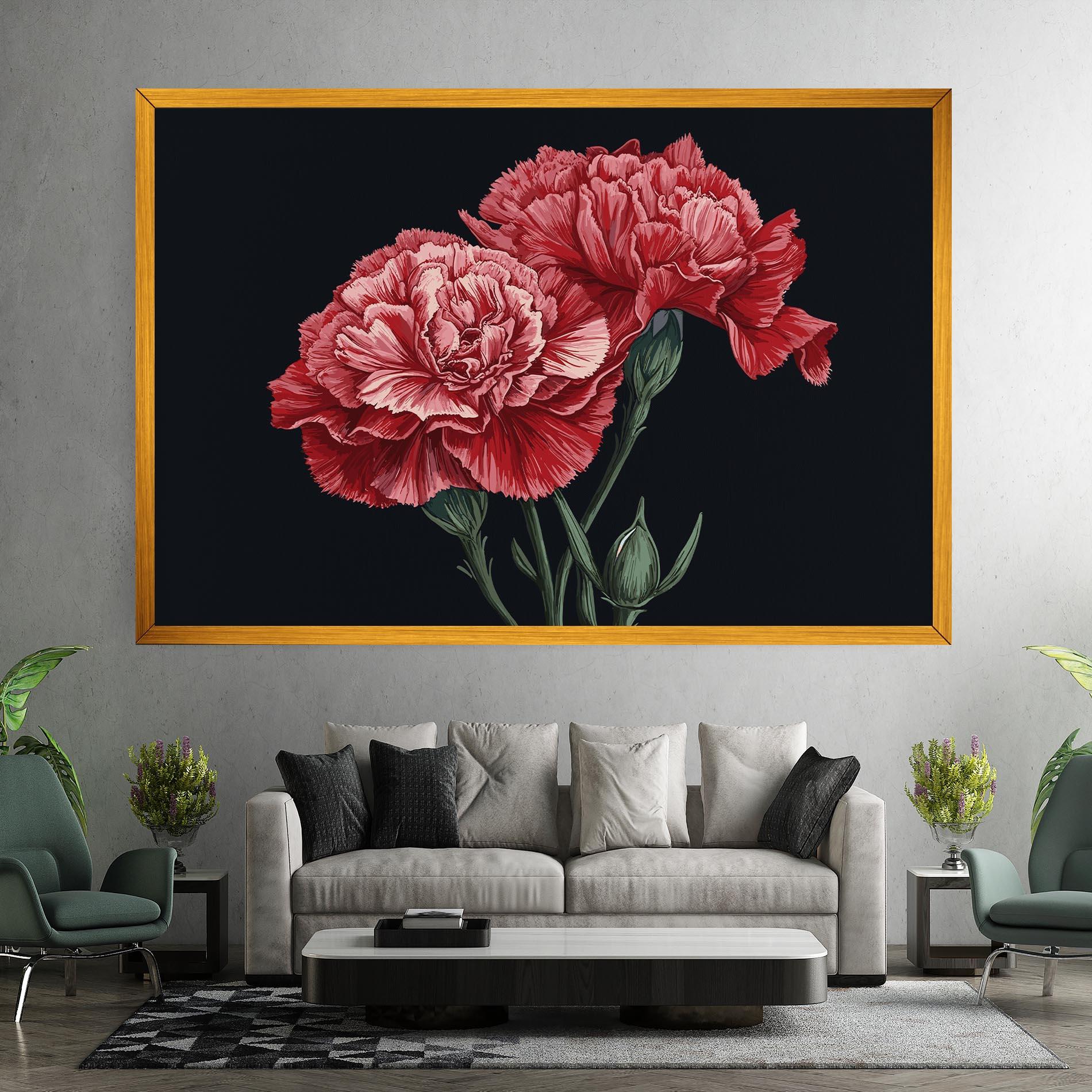 Obraz na Płótnie Beautiful Peony mockup 7
