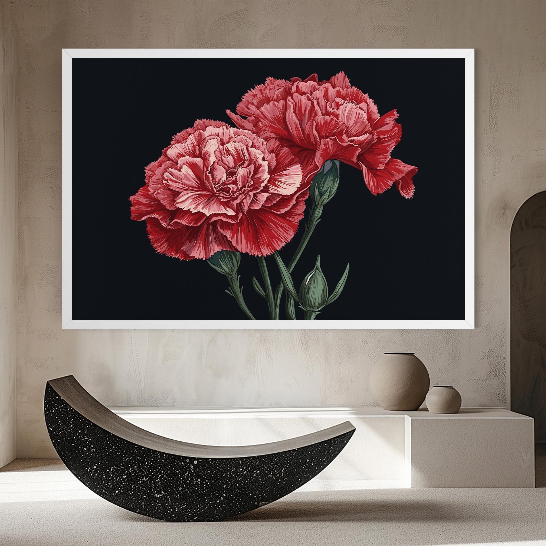 Obraz na Płótnie Beautiful Peony mockup 8