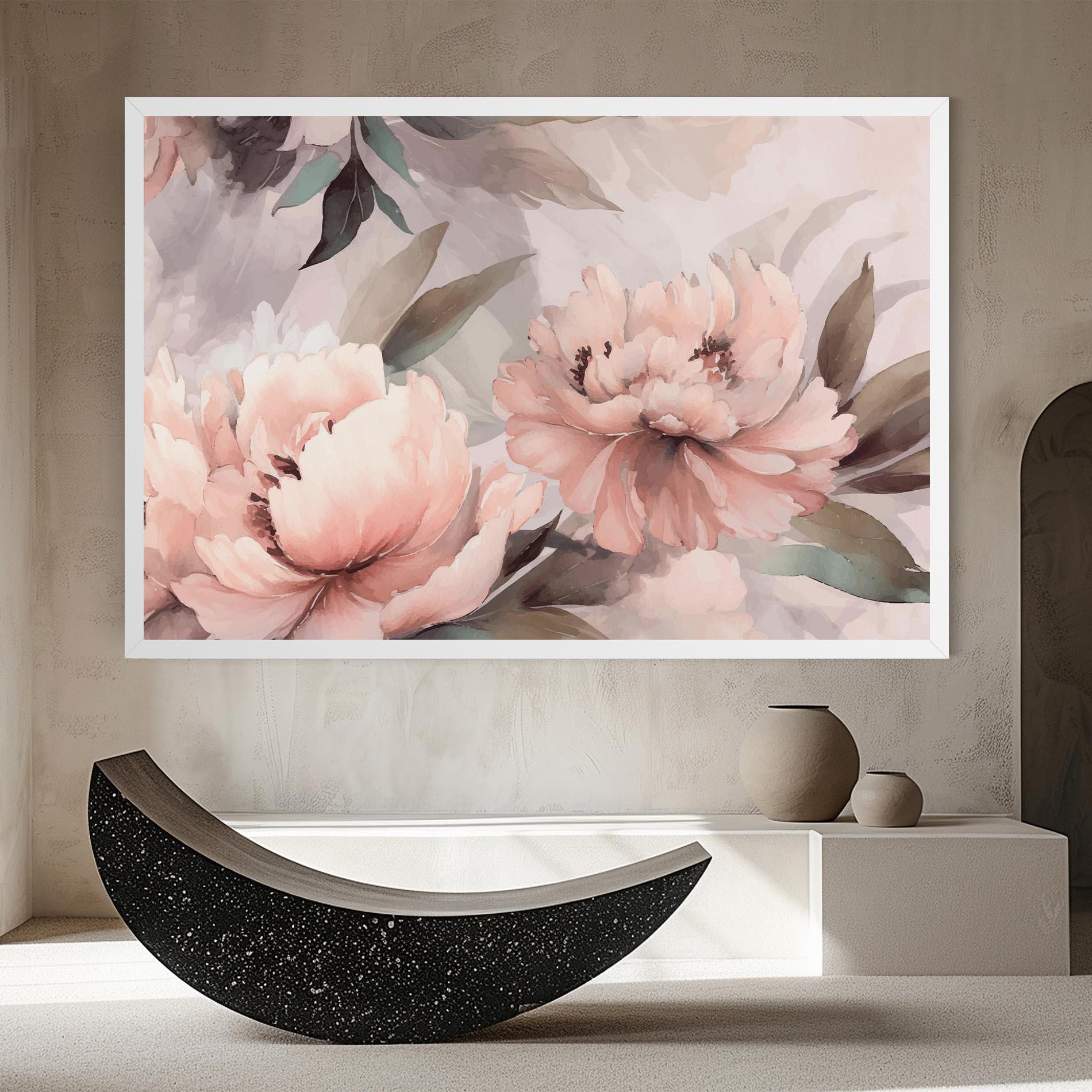 Obraz na Płótnie Dreamy Peony Art mockup 8