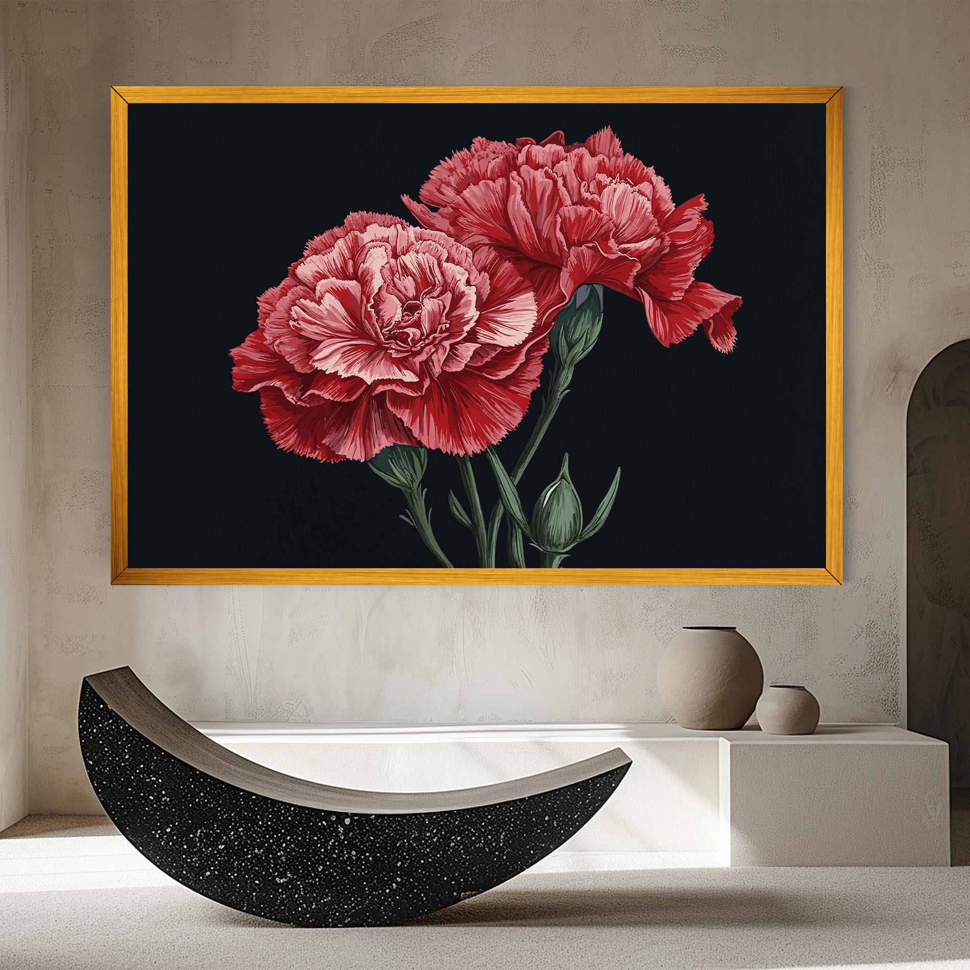 Obraz na Płótnie Beautiful Peony mockup 8