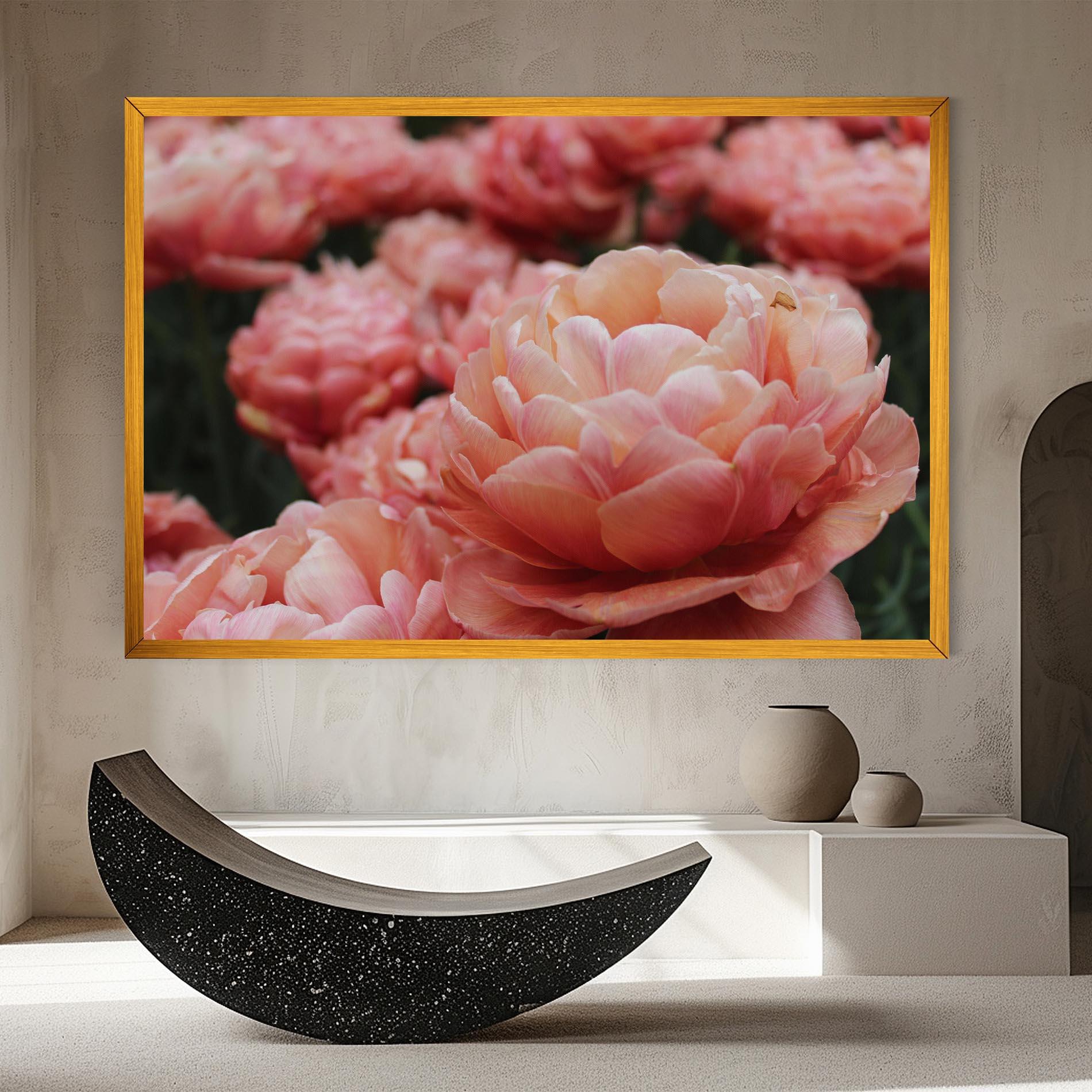 Obraz na Płótnie Light Orange Peony mockup 8