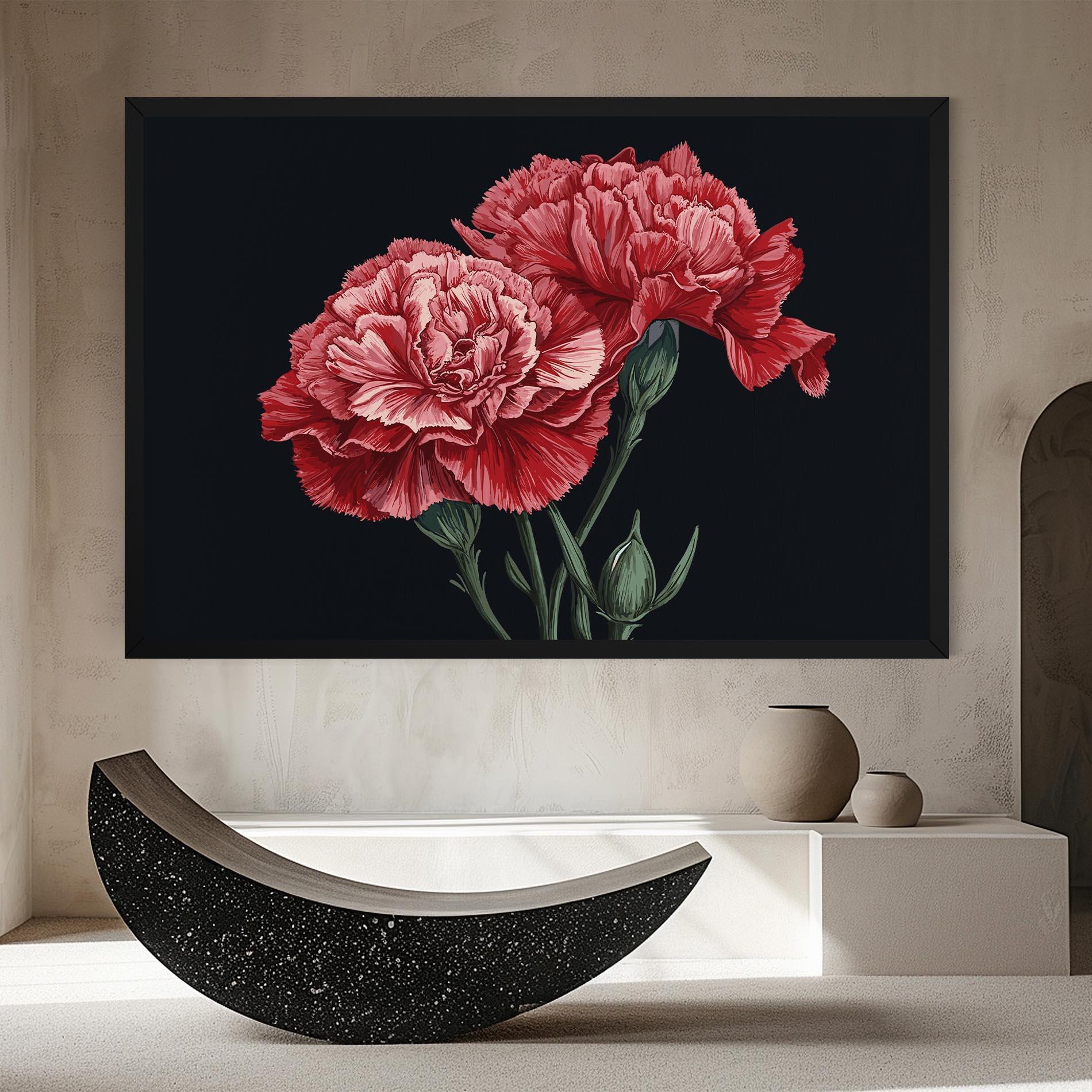 Obraz na Płótnie Beautiful Peony mockup 8