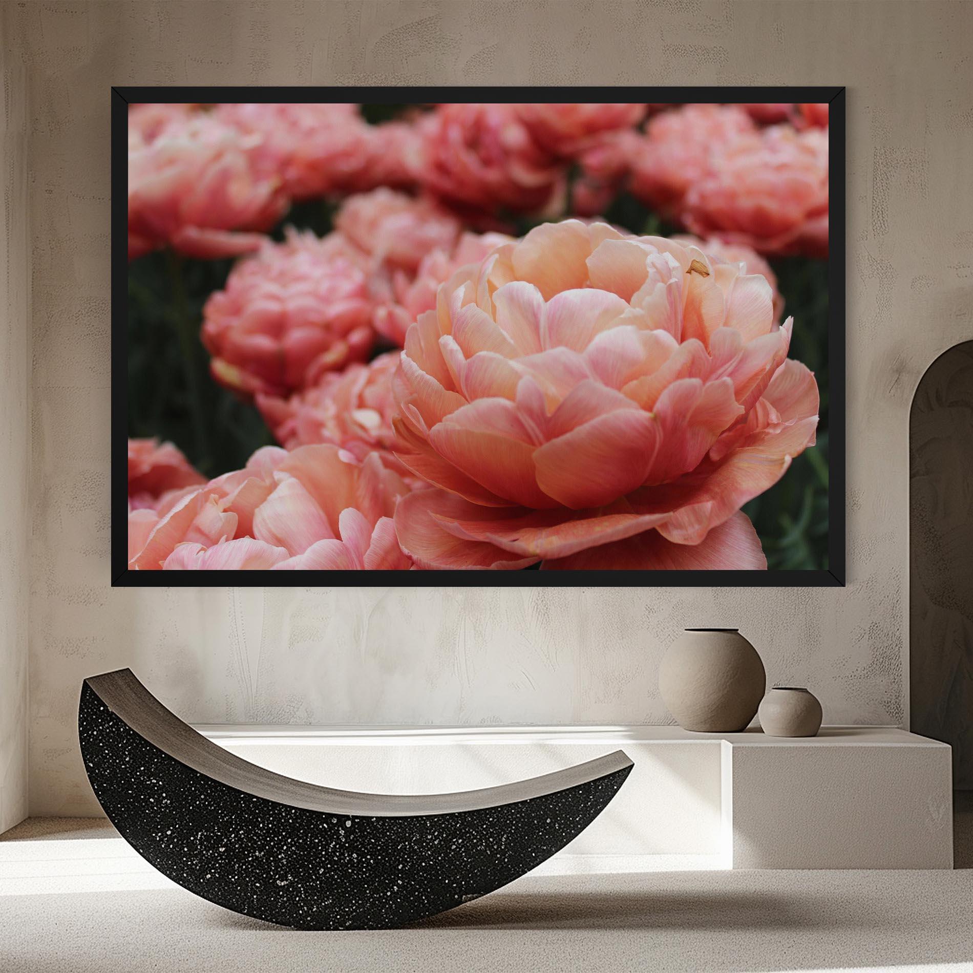 Obraz na Płótnie Light Orange Peony mockup 8