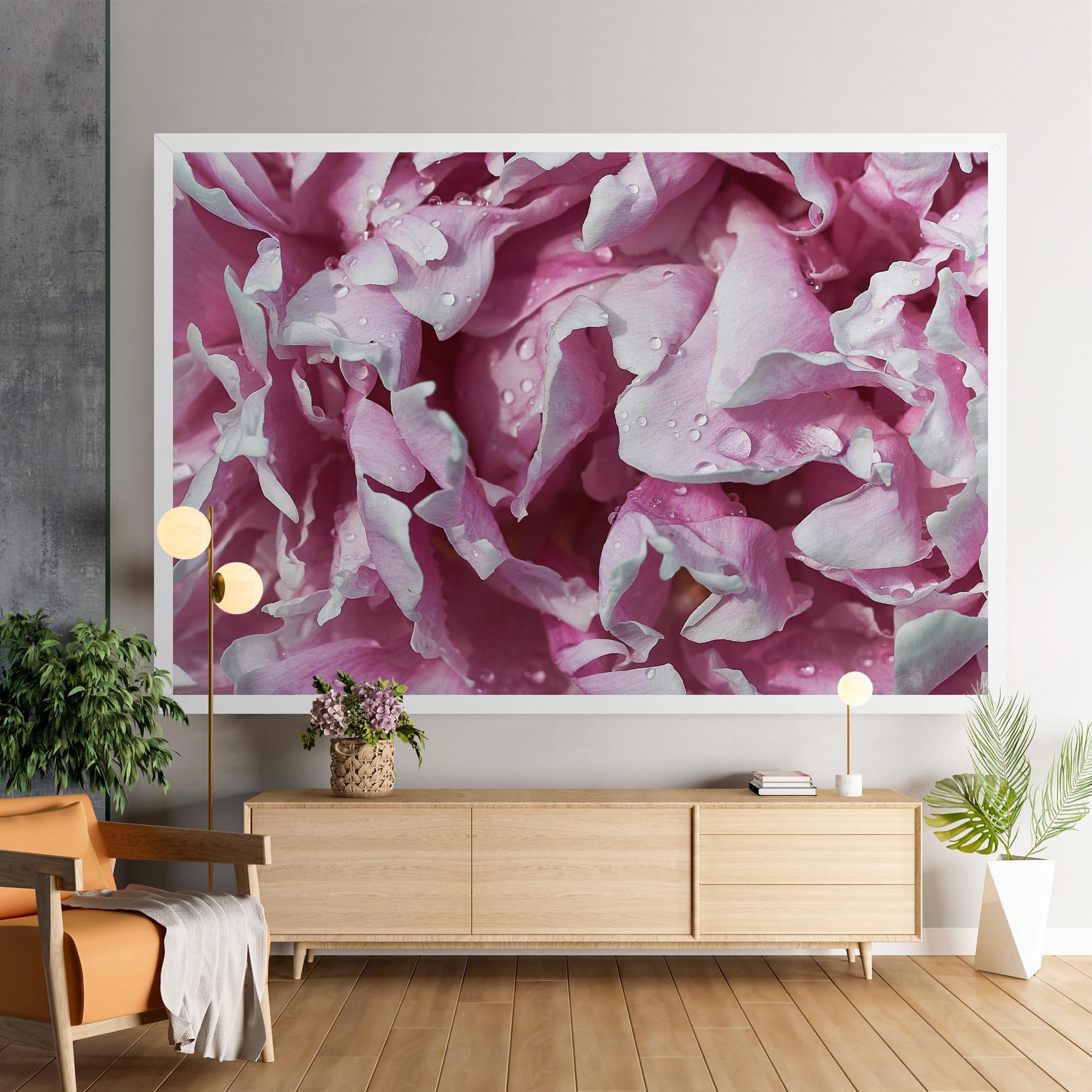 Obraz na Płótnie Peony Petals mockup 9
