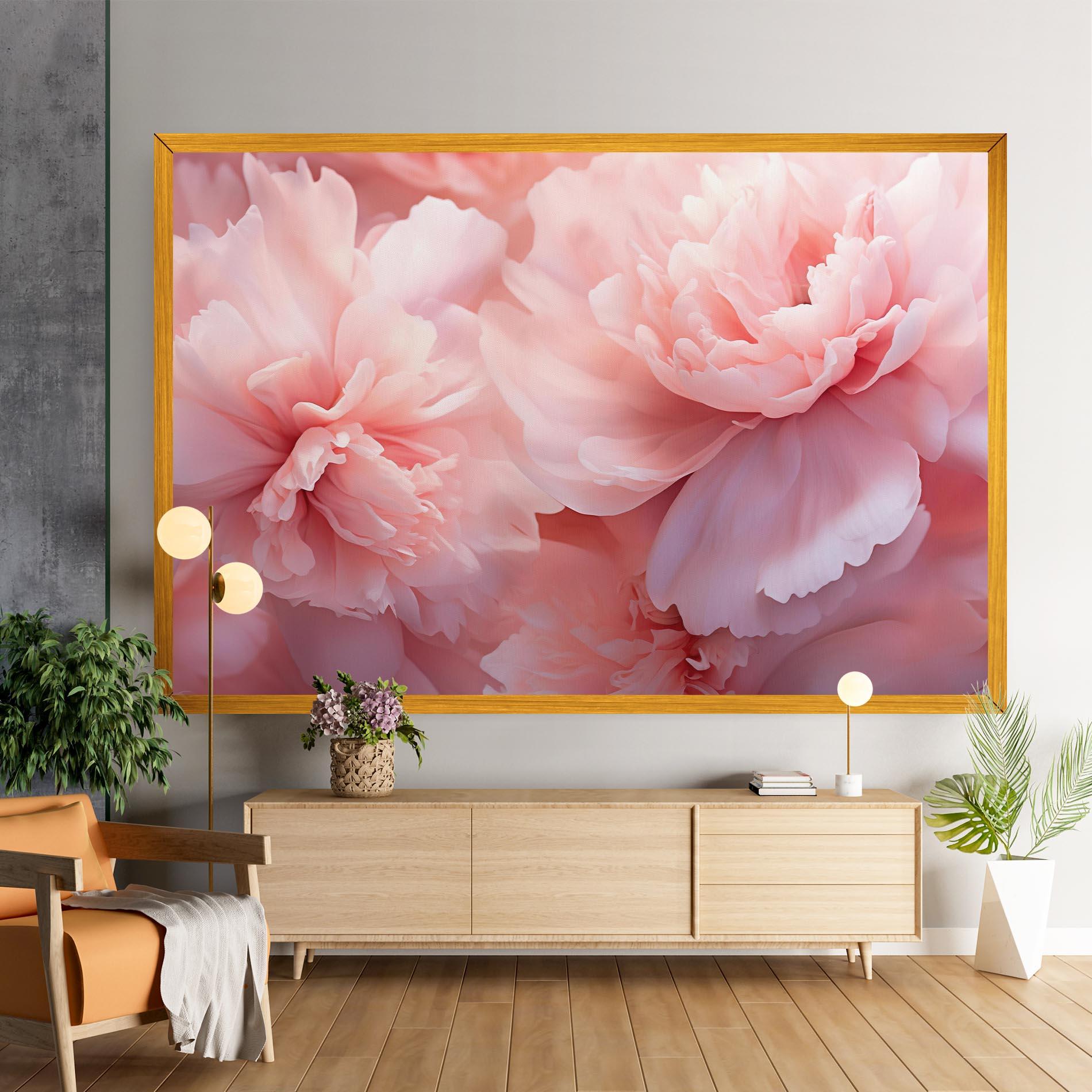 Obraz na Płótnie Close Up Dreamy Peony mockup 9