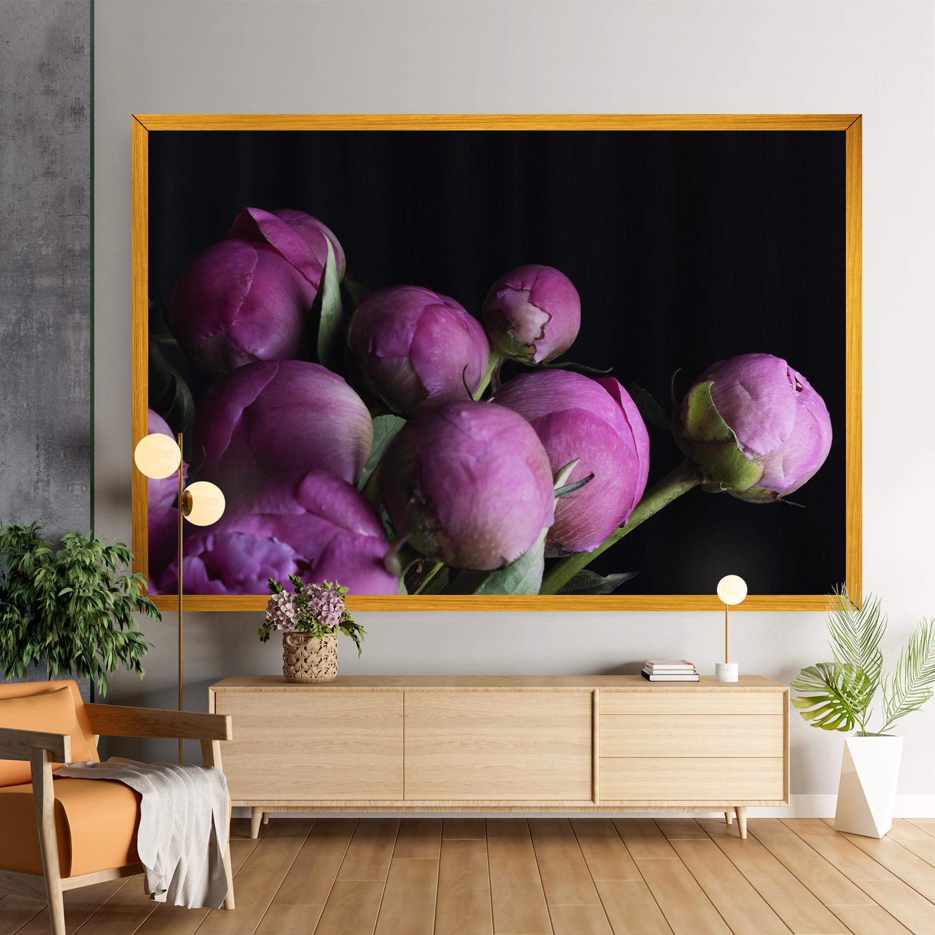Obraz na Płótnie Peony Buds mockup 9