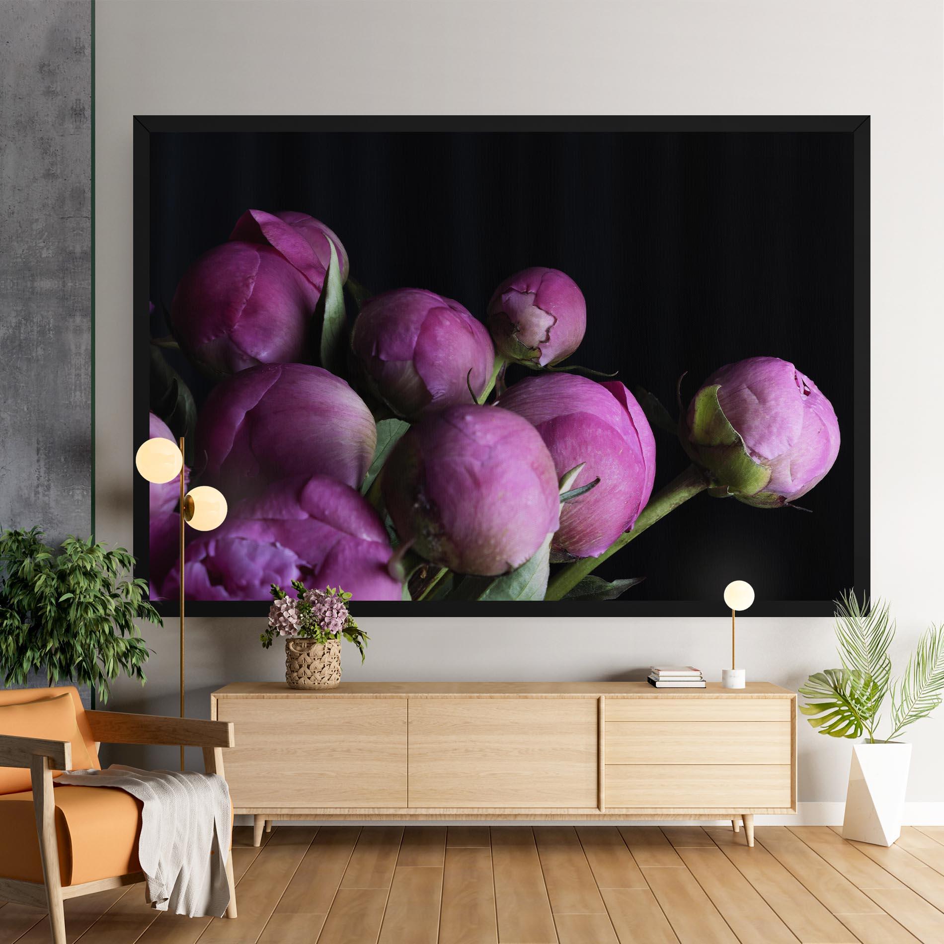 Obraz na Płótnie Peony Buds mockup 9