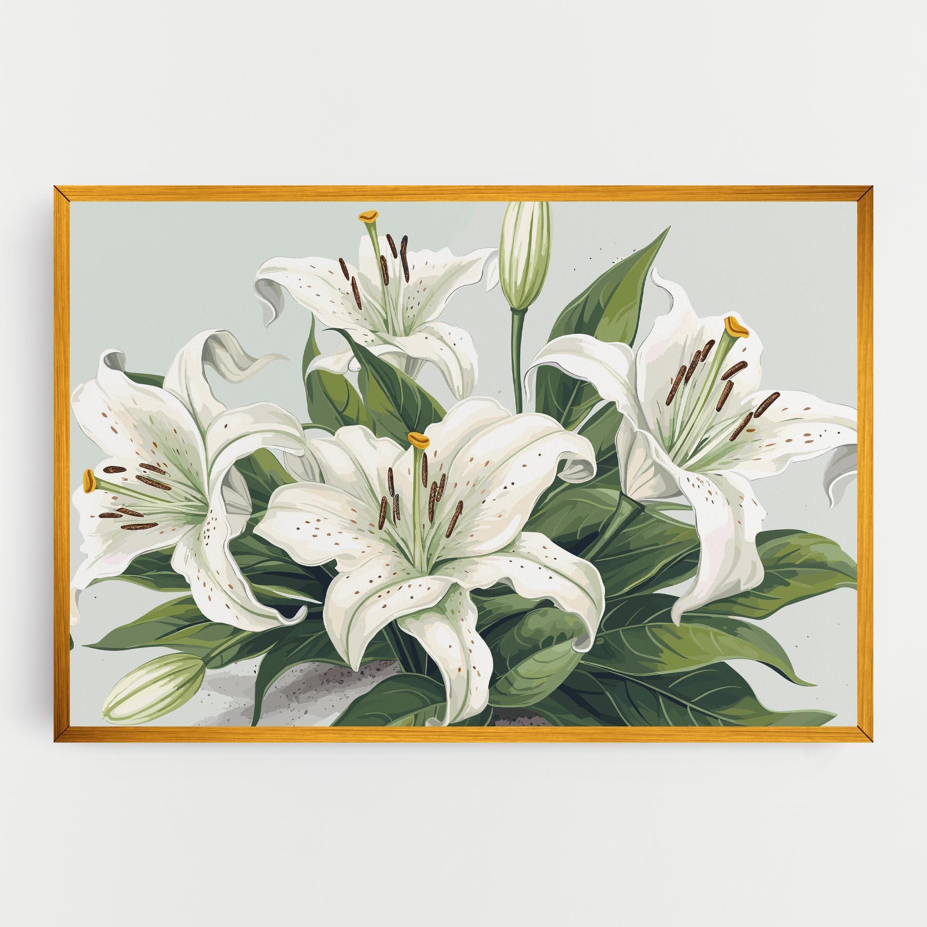 Obraz na Płótnie Light Lily Art mockup 0