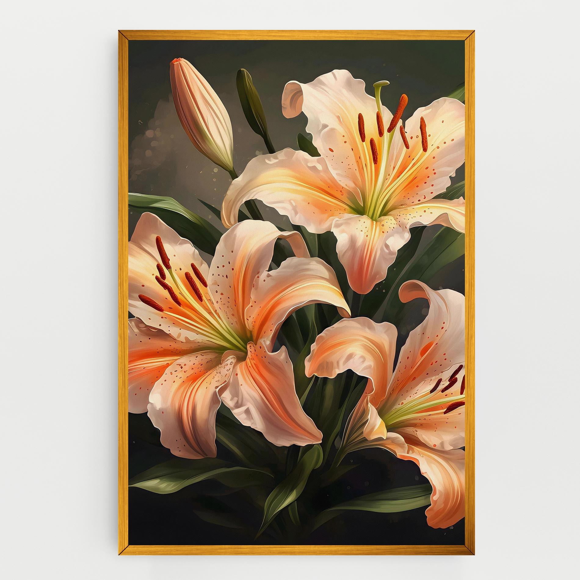 Obraz na Płótnie Light Orange Lily mockup 0