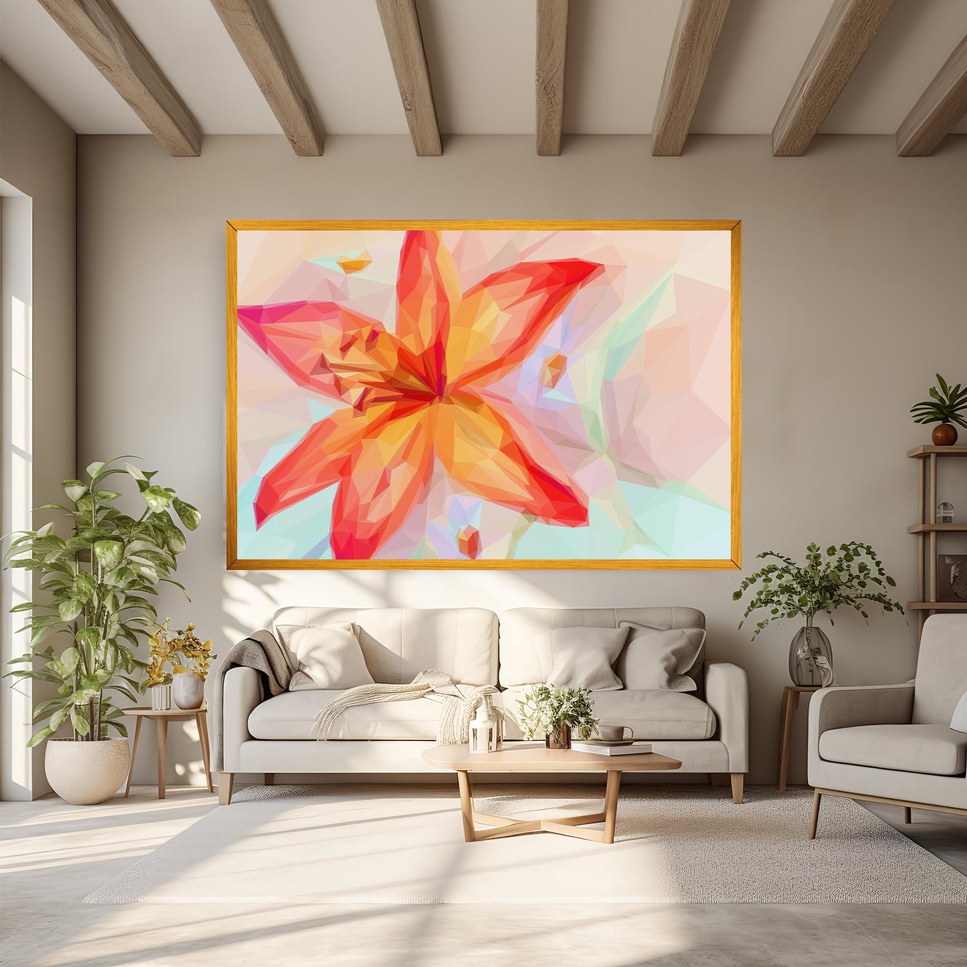 Obraz na Płótnie Orange Lily mockup 6