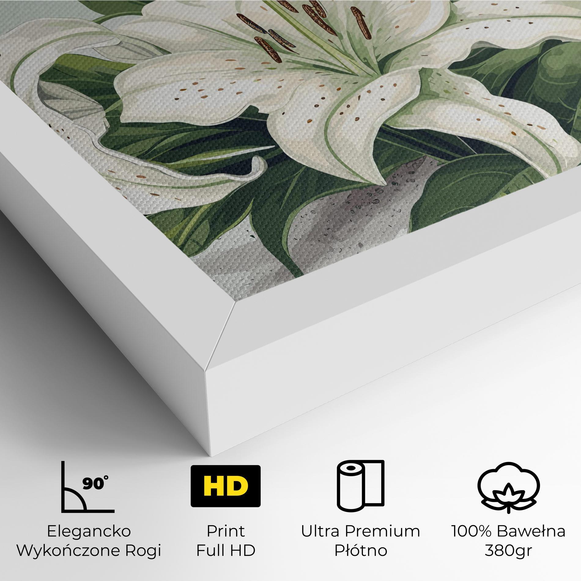 Obraz na Płótnie Light Lily Art mockup 4